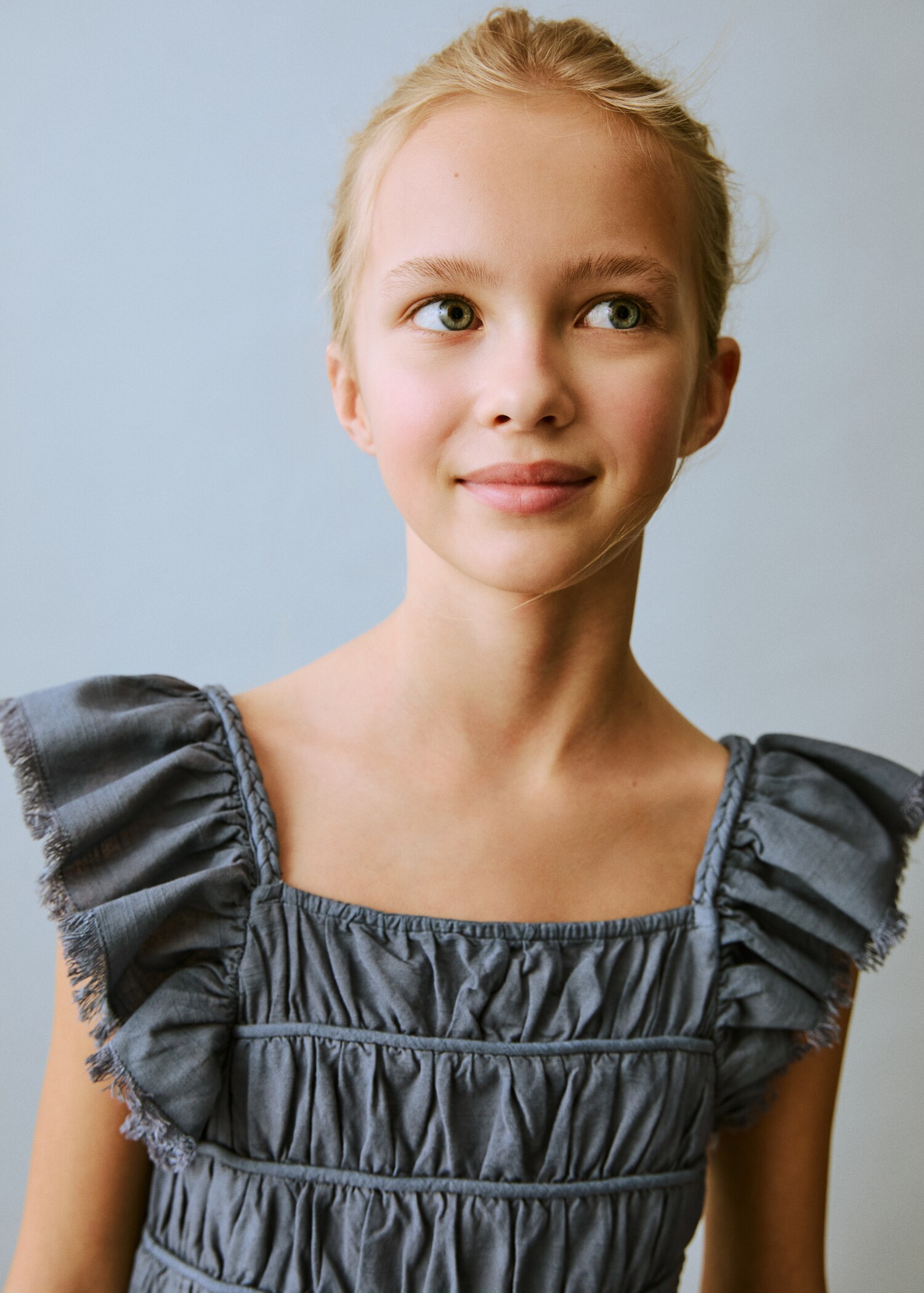 Ruched blouse with ruffles - Details of the article 1