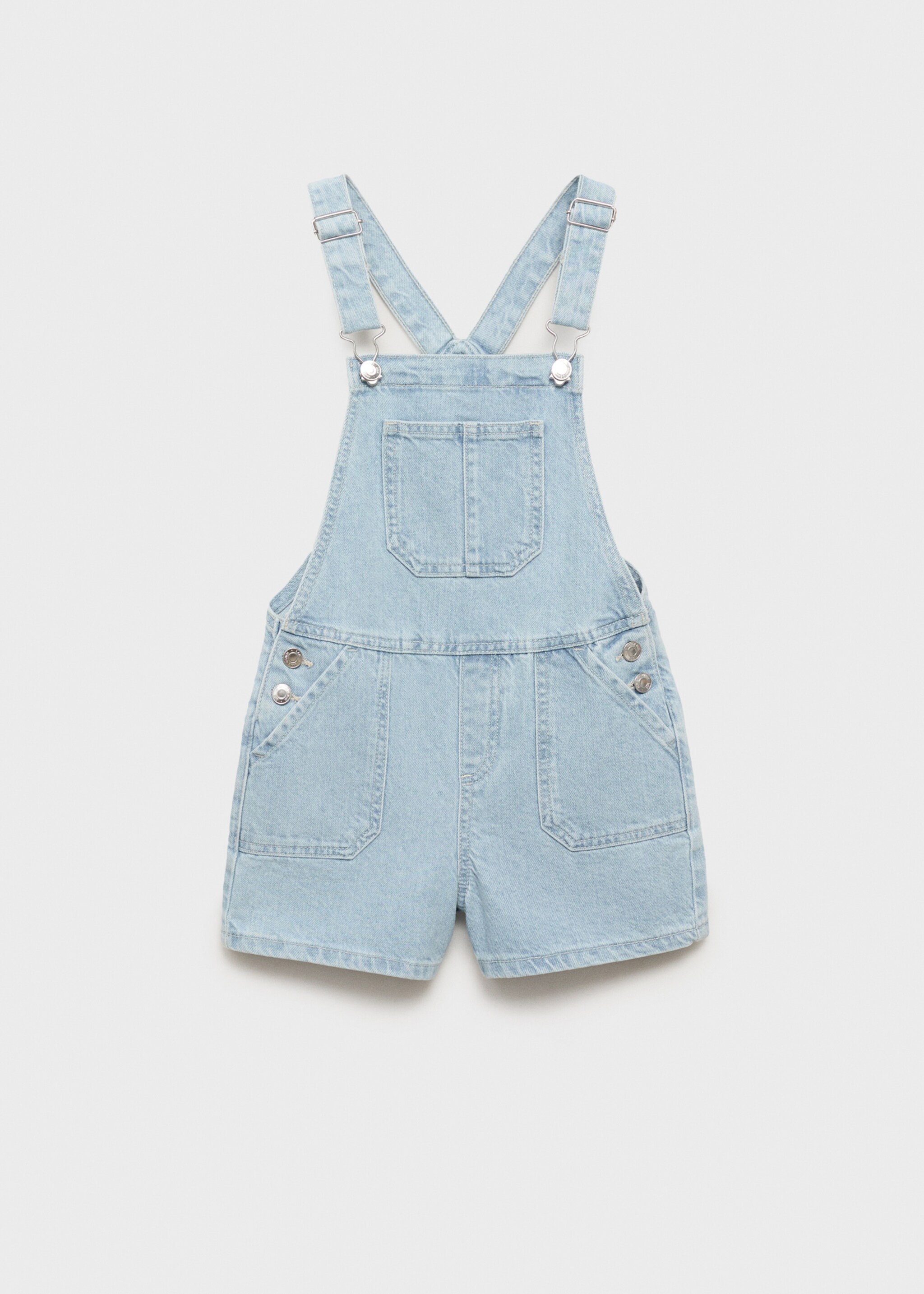 Short denim dungarees - Article without model