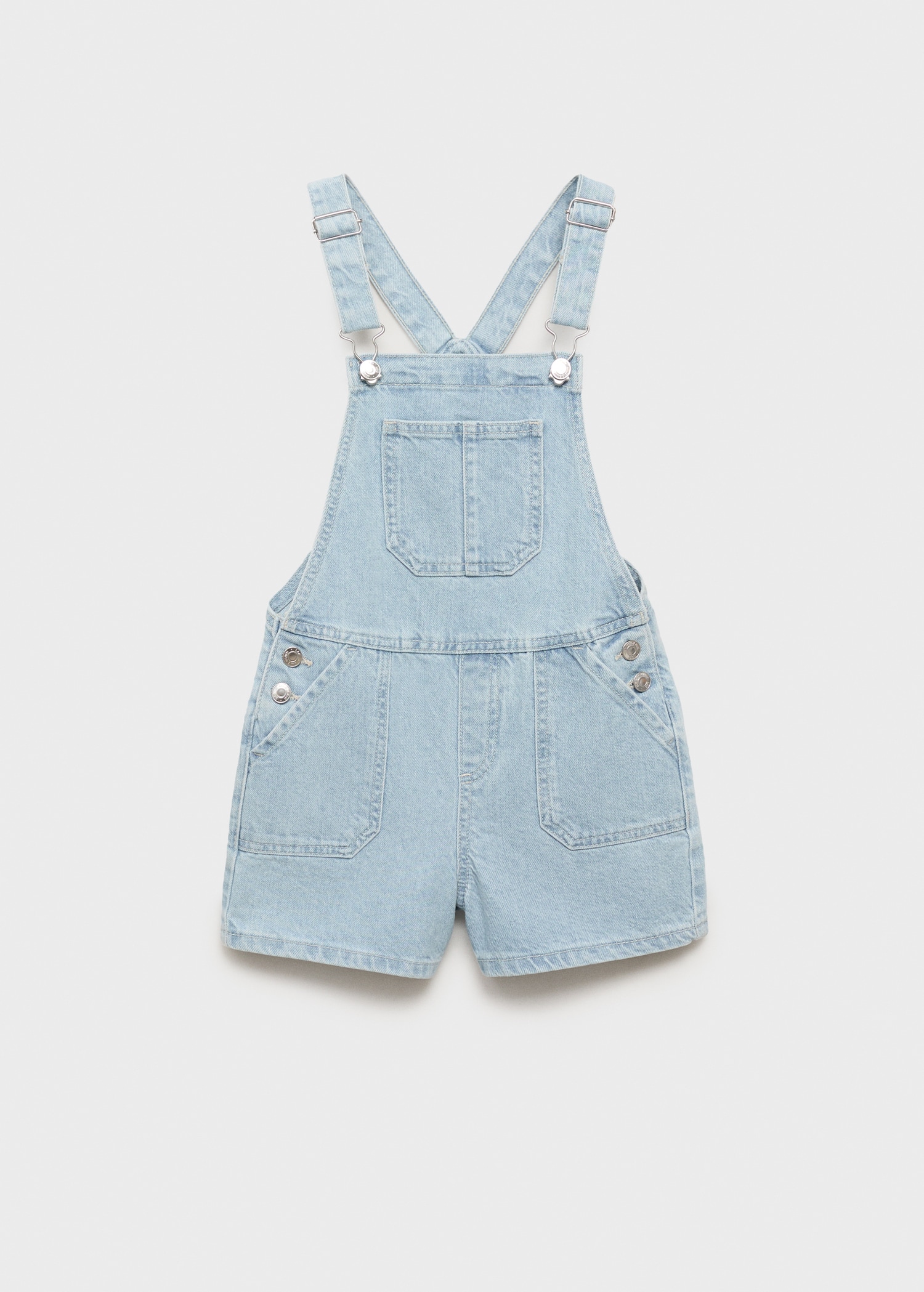 Short denim dungarees - Article without model