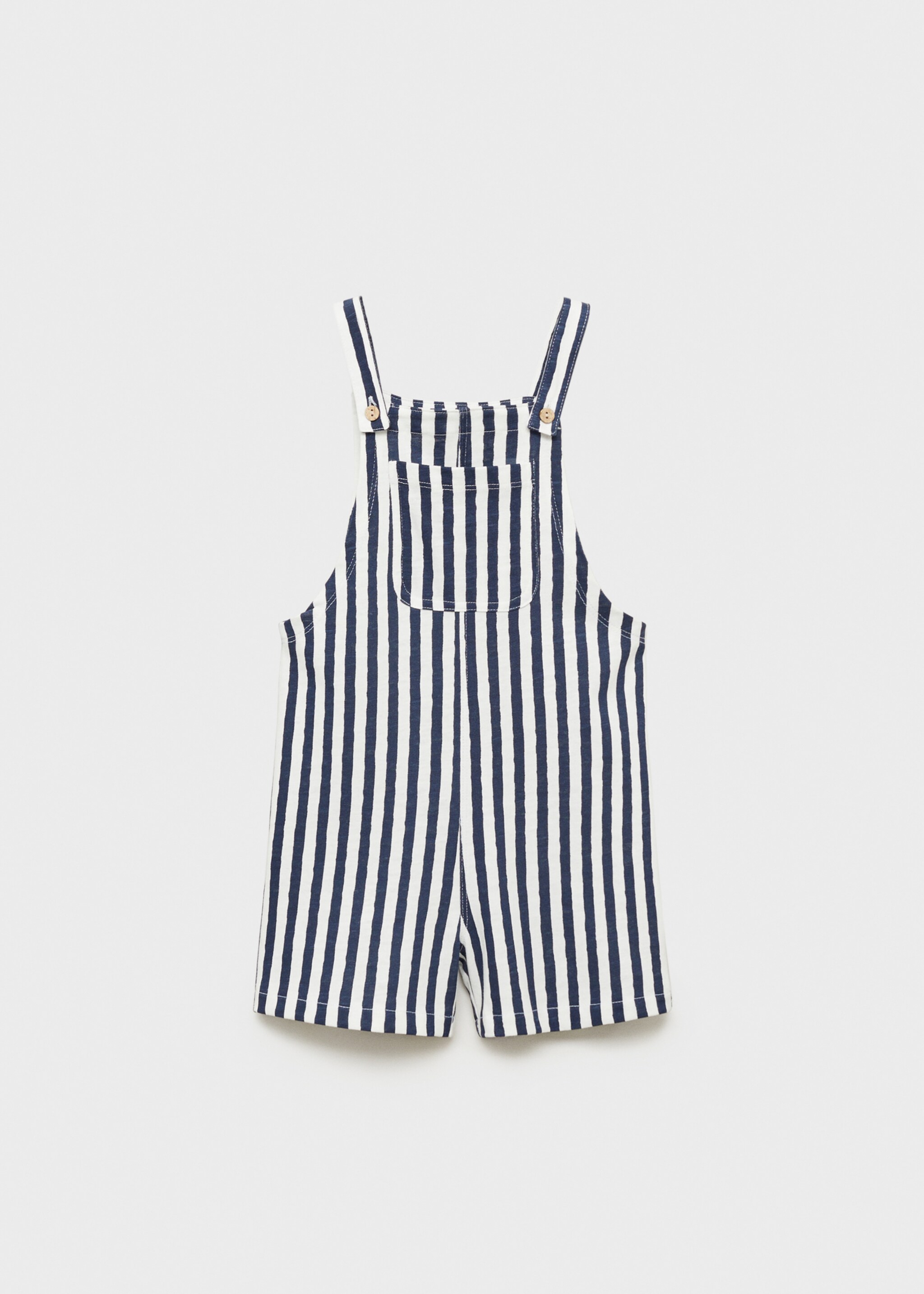Striped short dungarees - Article without model