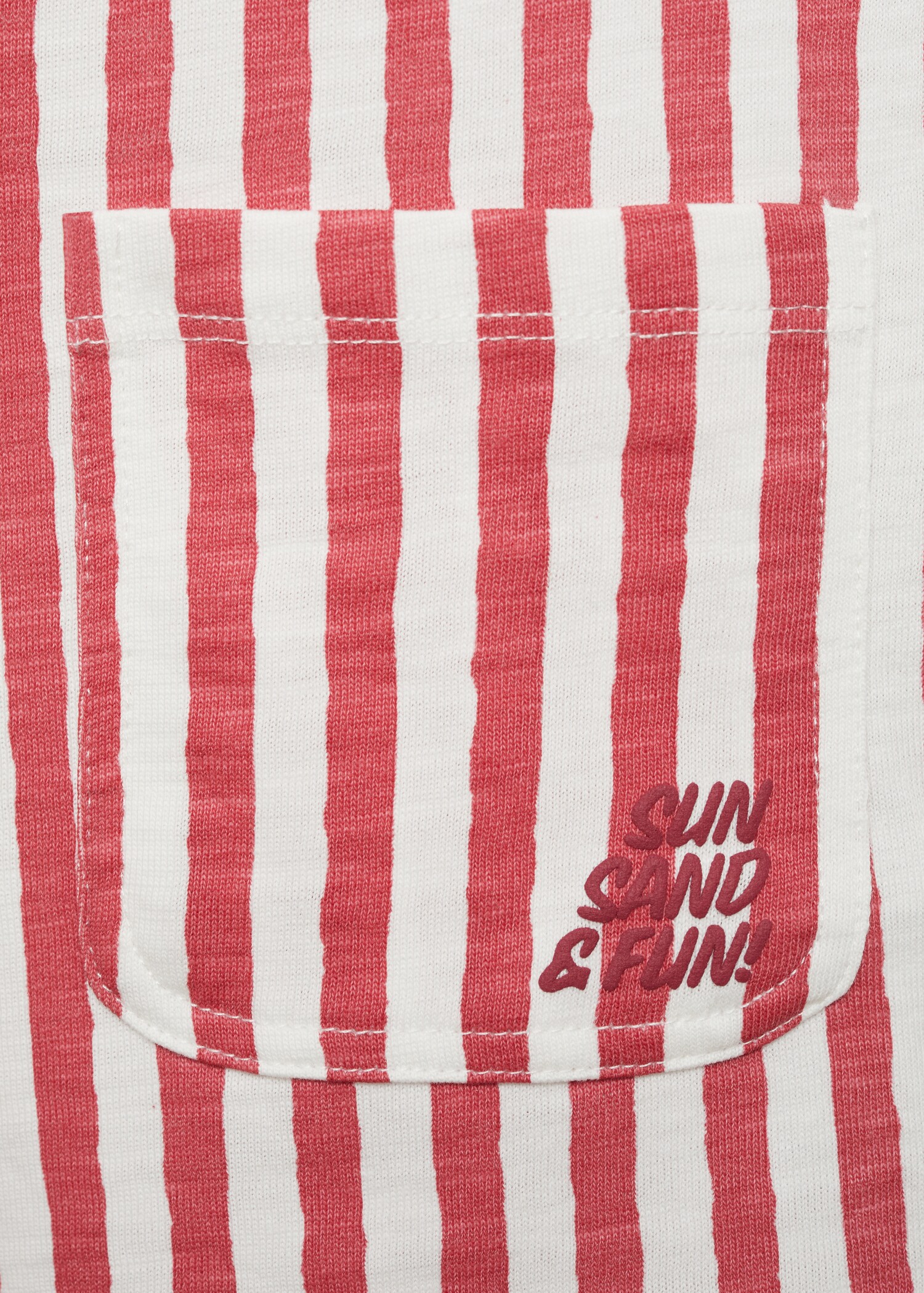 Striped short dungarees - Details of the article 0