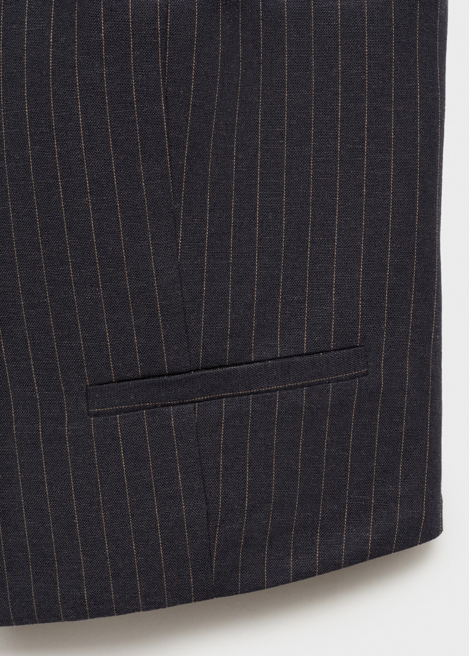 Linen-blend suit vest - Details of the article 0