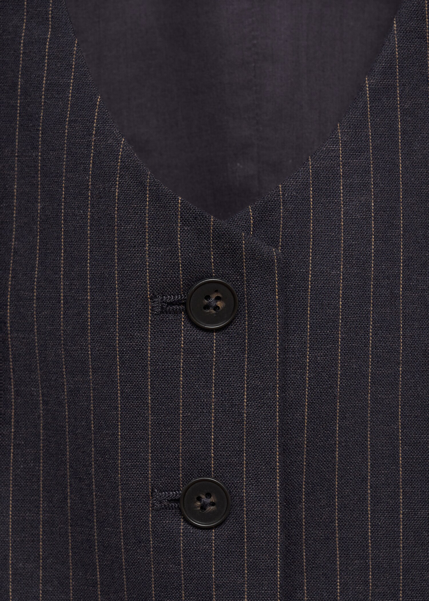 Linen-blend suit vest - Details of the article 8
