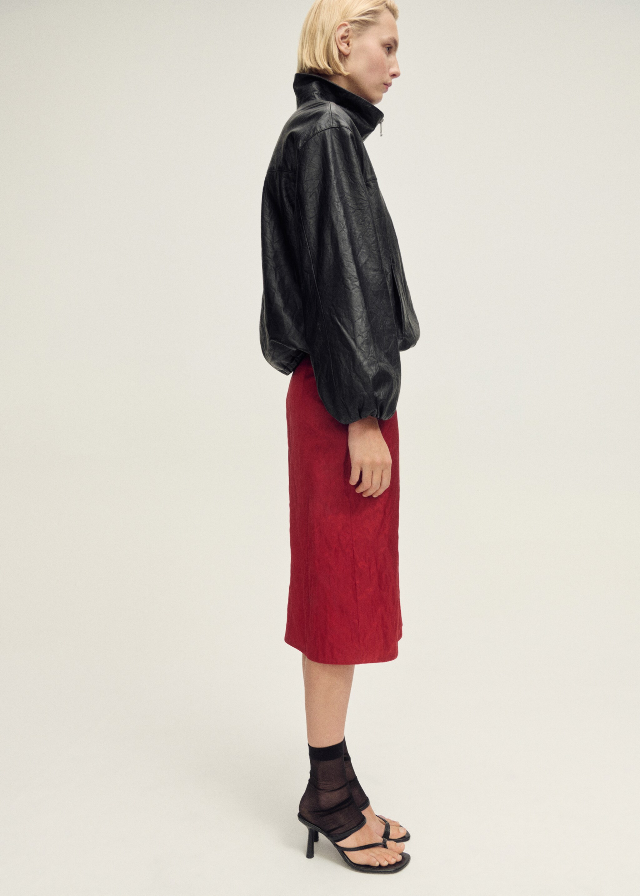 Multi-position textured skirt with bows - Details of the article 2