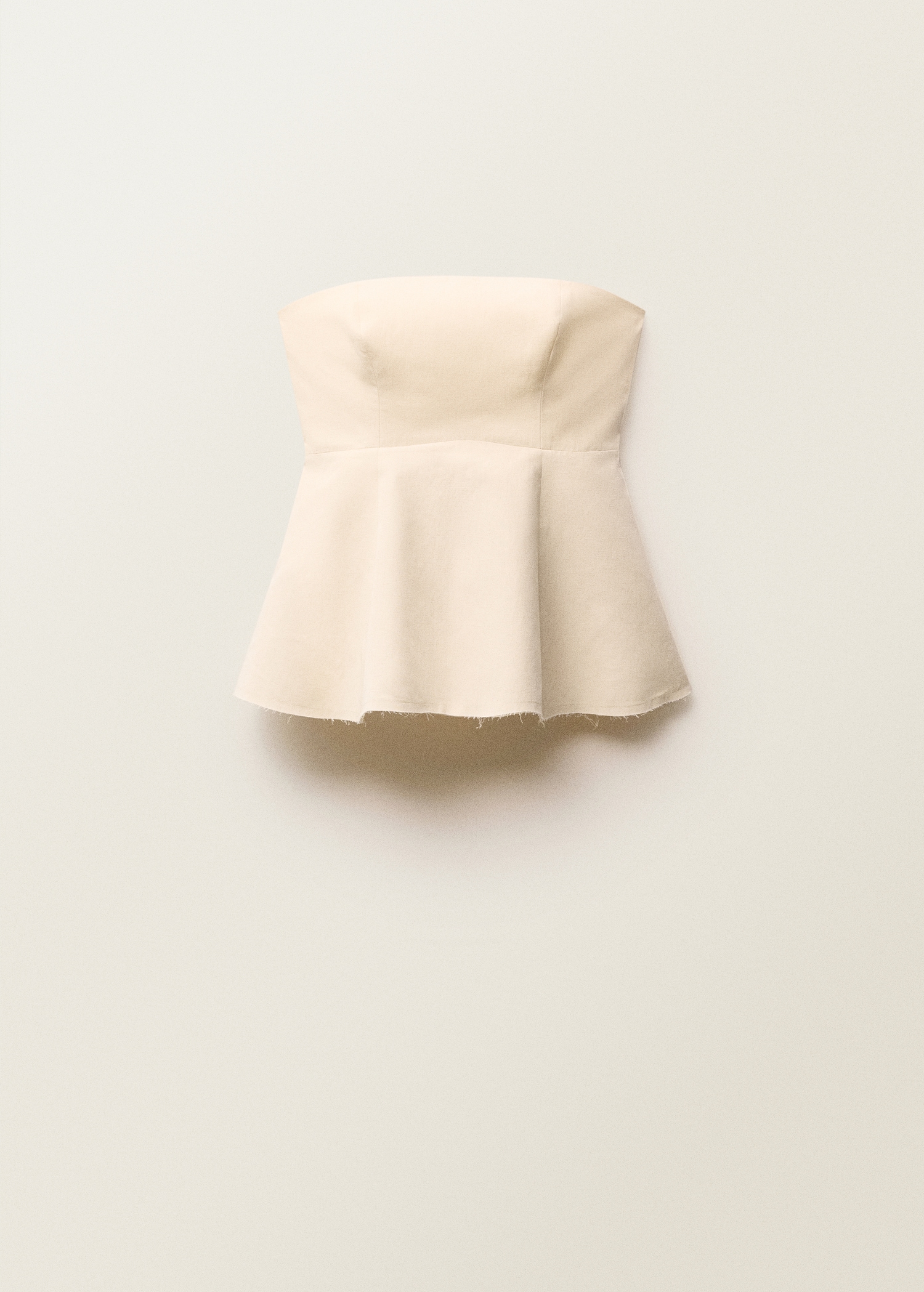 Strapless peplum top - Article without model