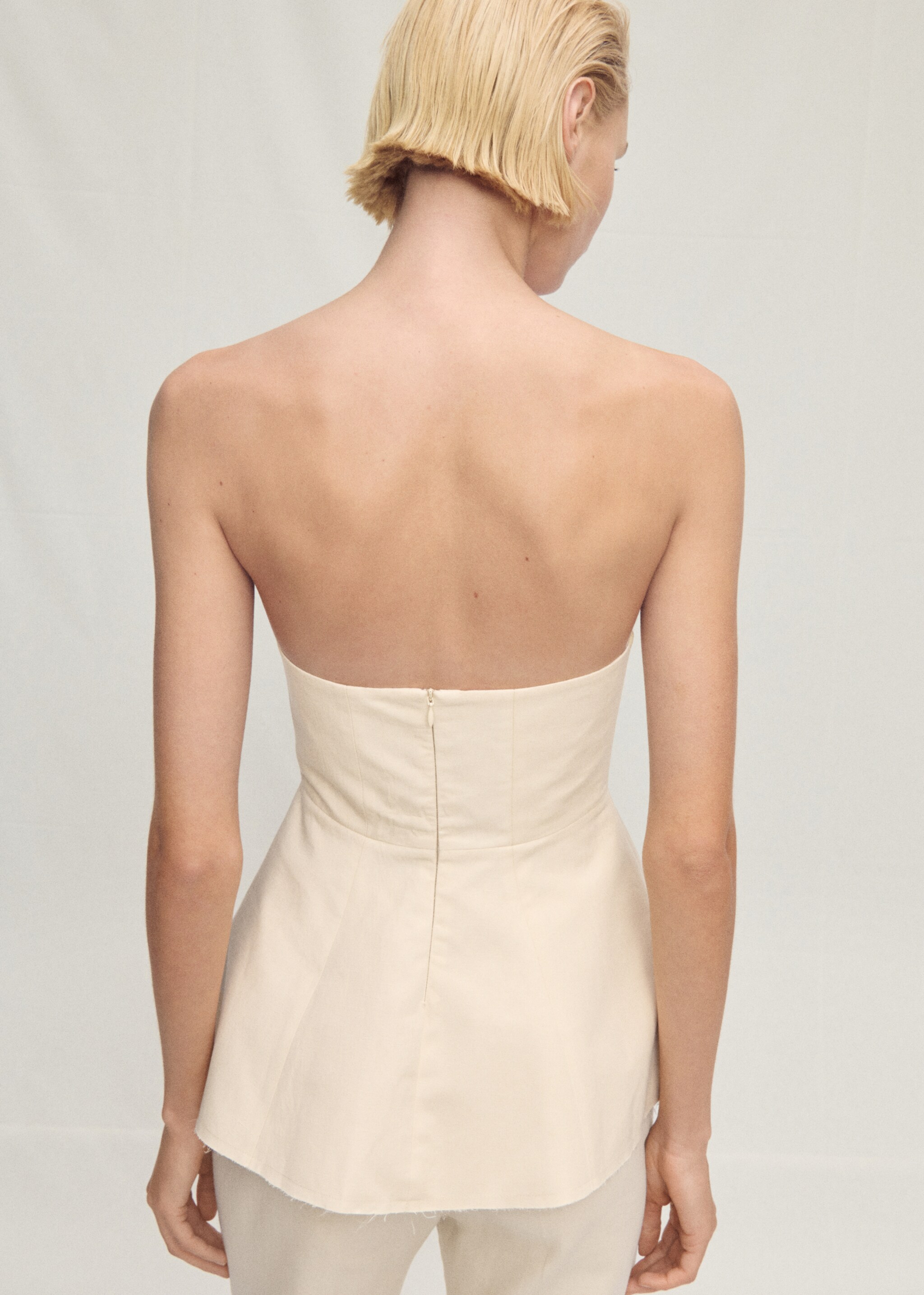 Top peplum palabra de honor - Reverso del artículo