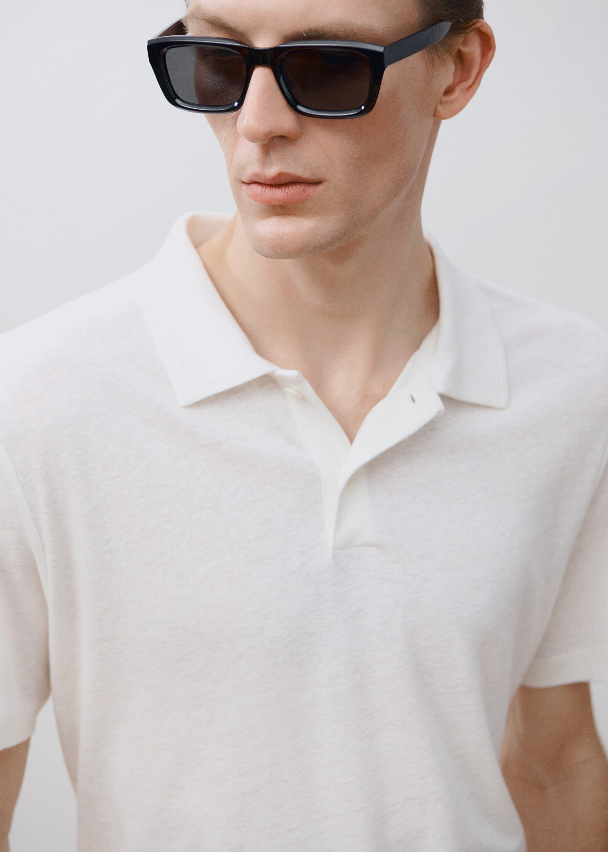 Polo lino slim fit - Detalle del artículo 5