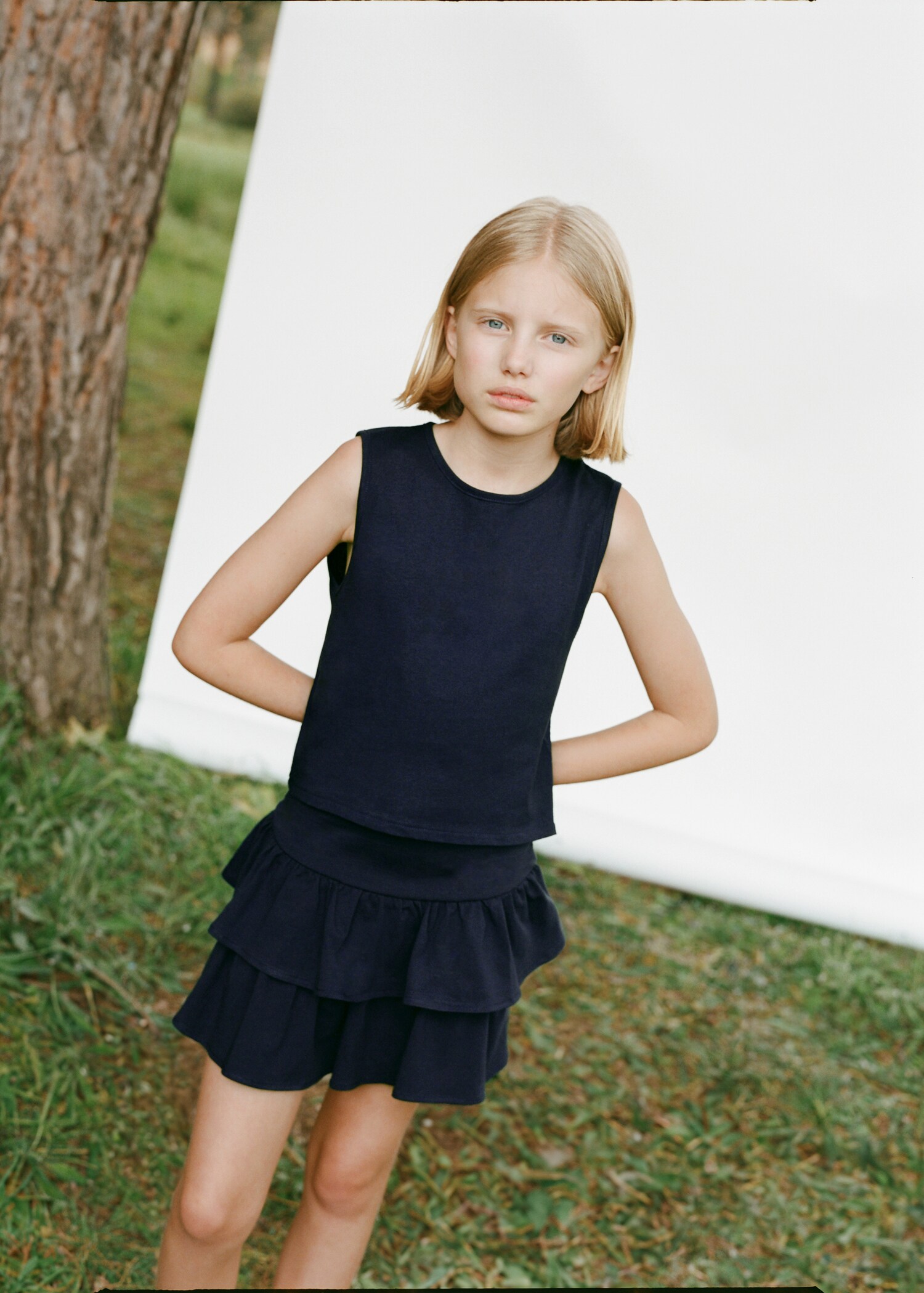 Ruffled trouser skirt - Details of the article 5