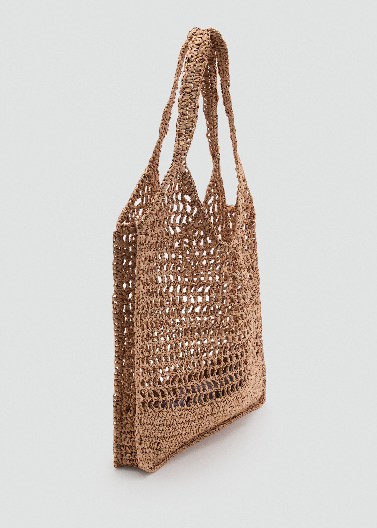 Bolso hombro doble asa fibra natural - Plano medio