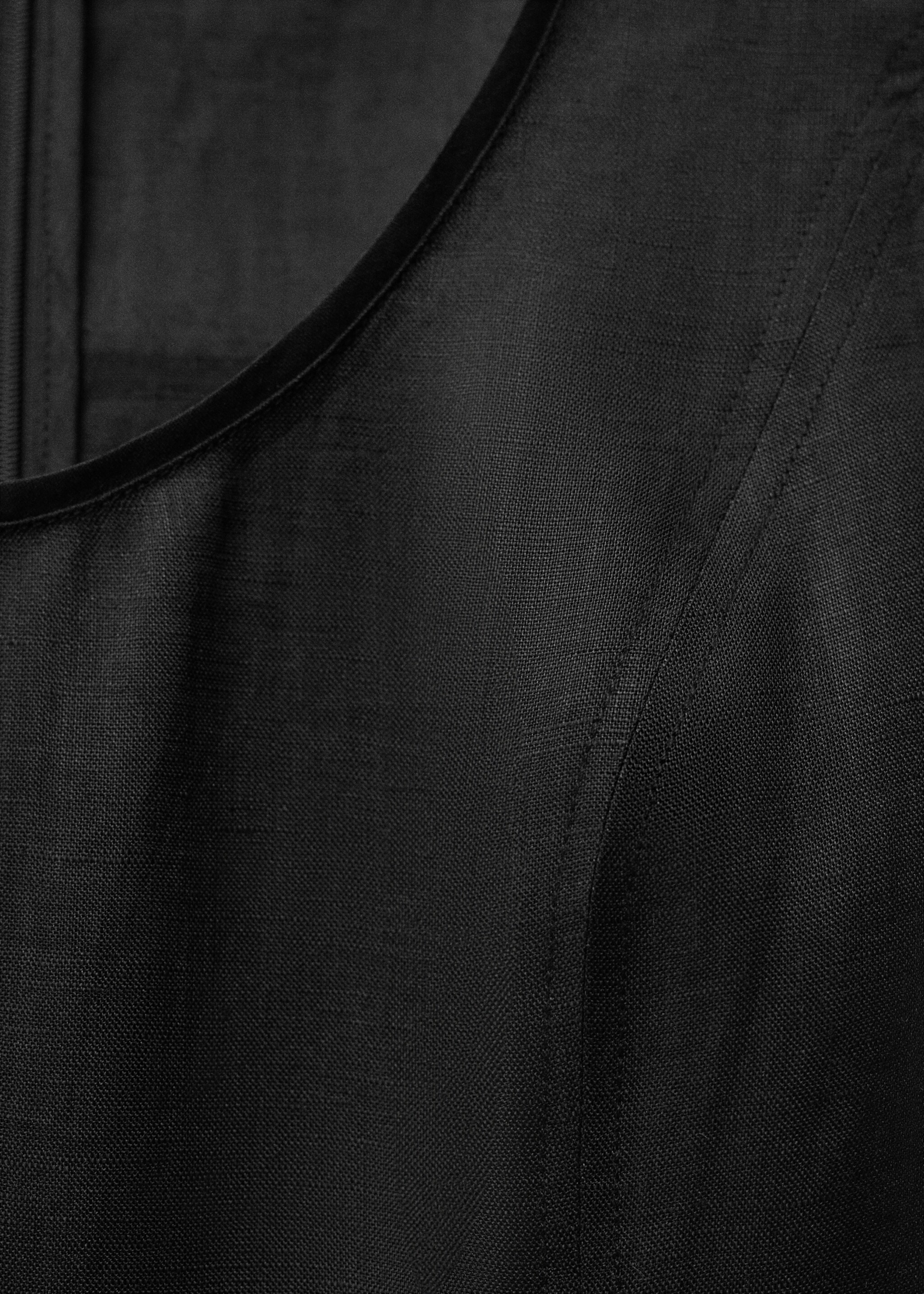 Vestido volante mezcla lino - Detalle del artículo 0