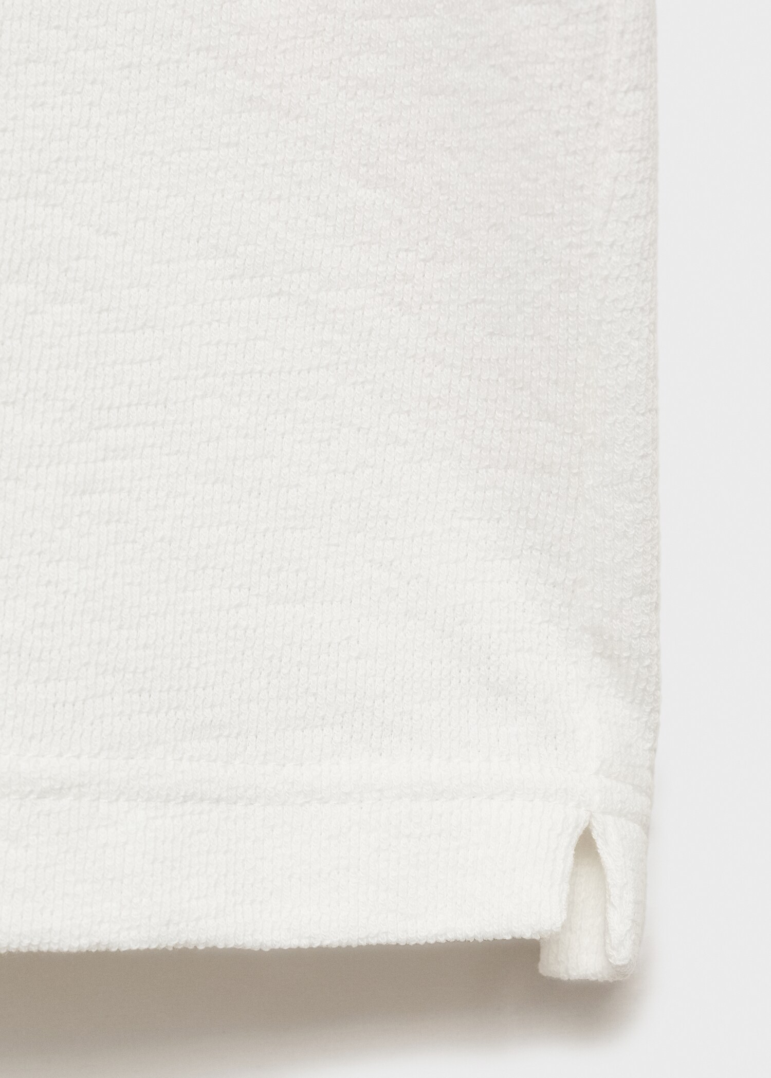 Textured cotton relaxed-fit polo shirt - Details of the article 0