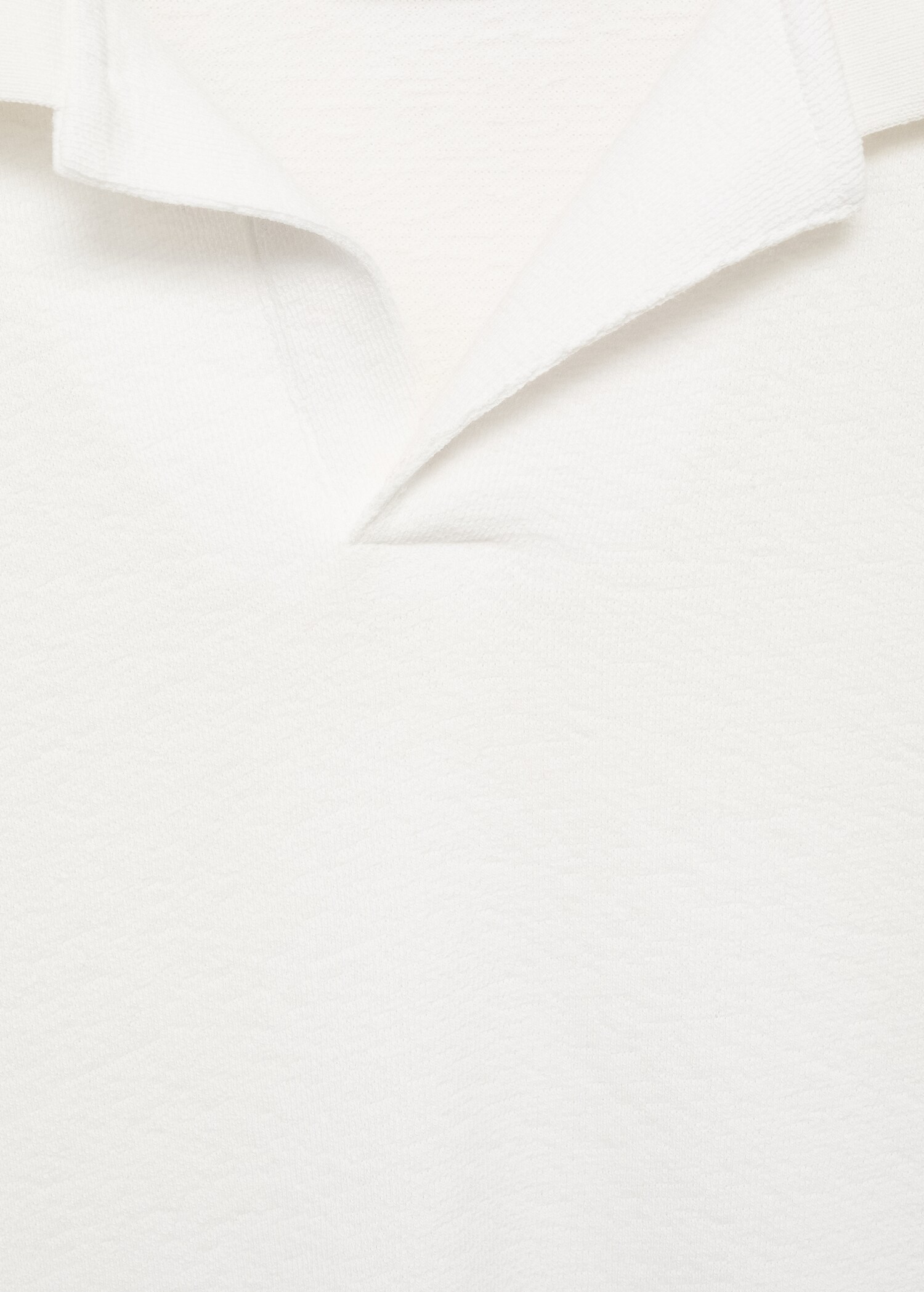 Textured cotton relaxed-fit polo shirt - Details of the article 8