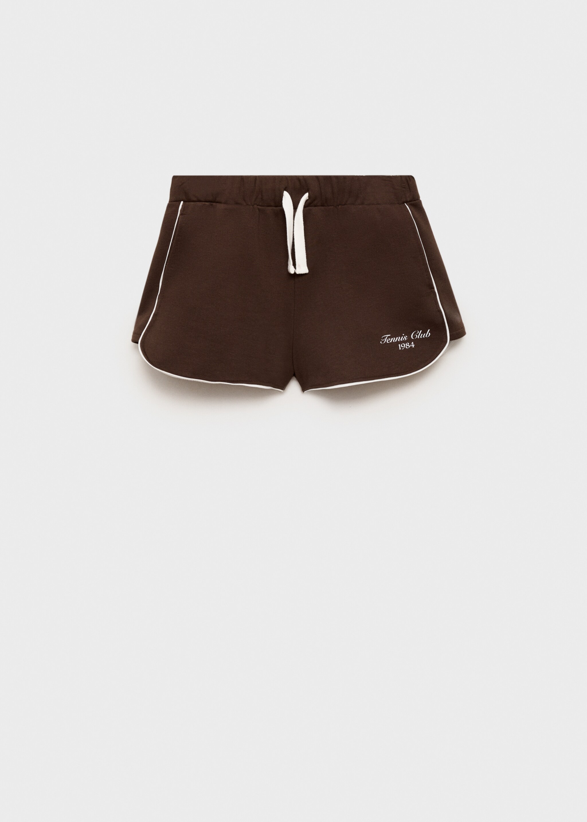 Cotton shorts with printed message - Article without model