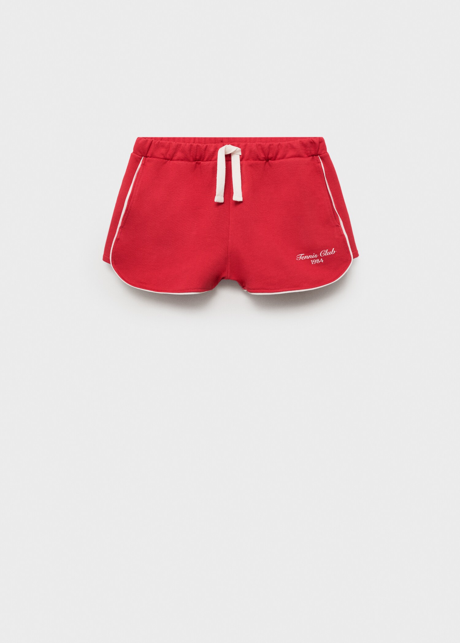 Baumwollshorts mit aufgedrucktem Schriftzug - Artikel ohne Model