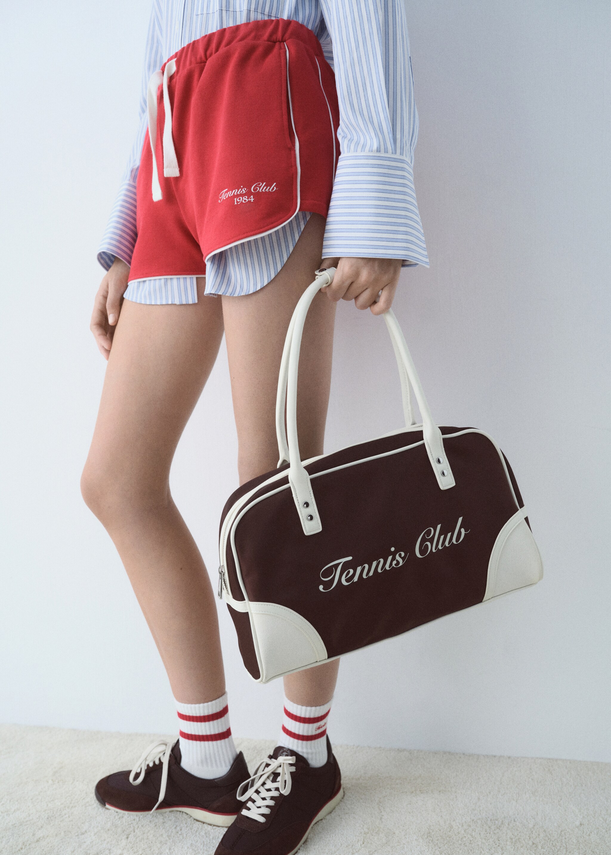Cotton shorts with printed message - Details of the article 6