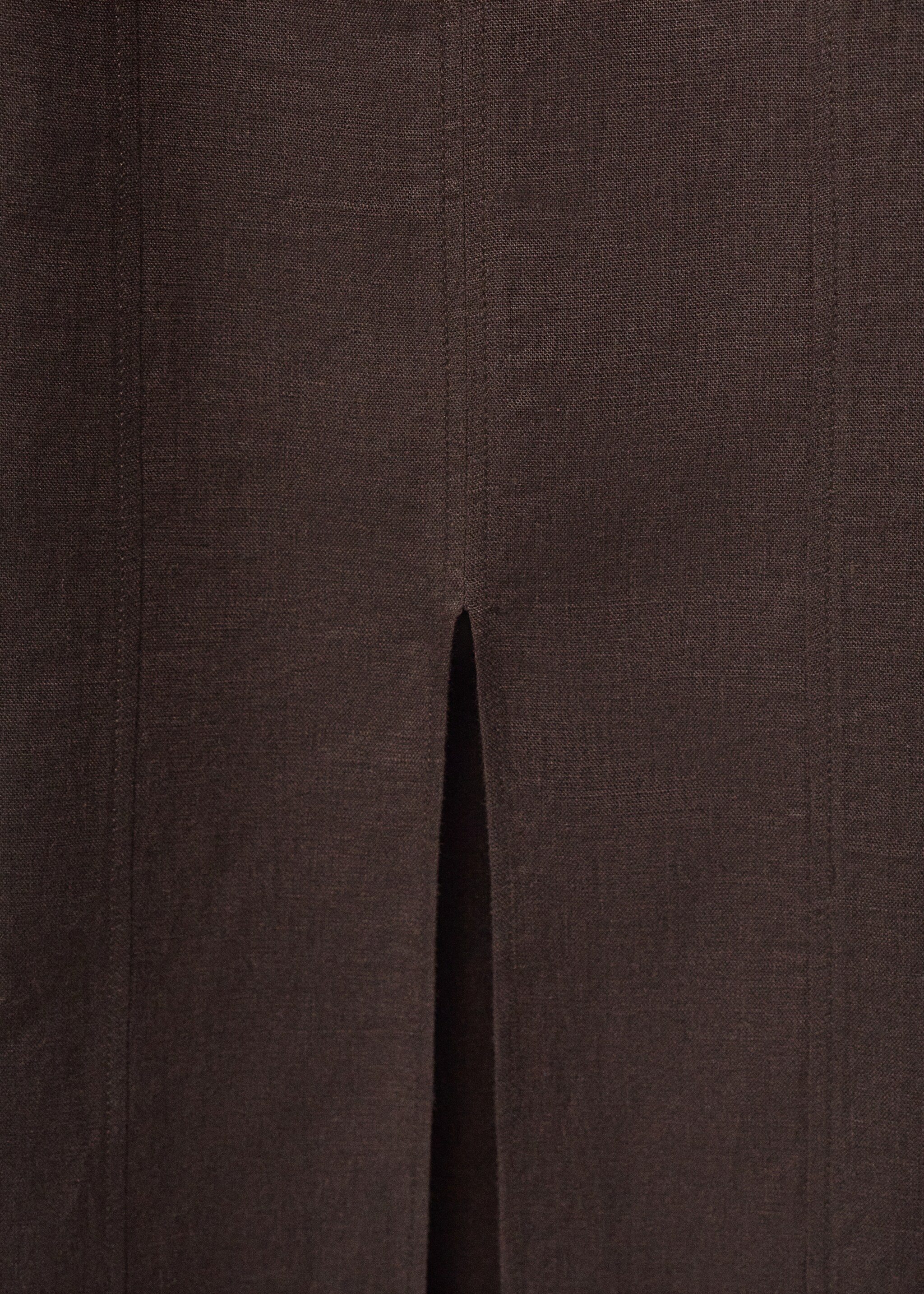 Linen midi-dress with front opening - Details of the article 0