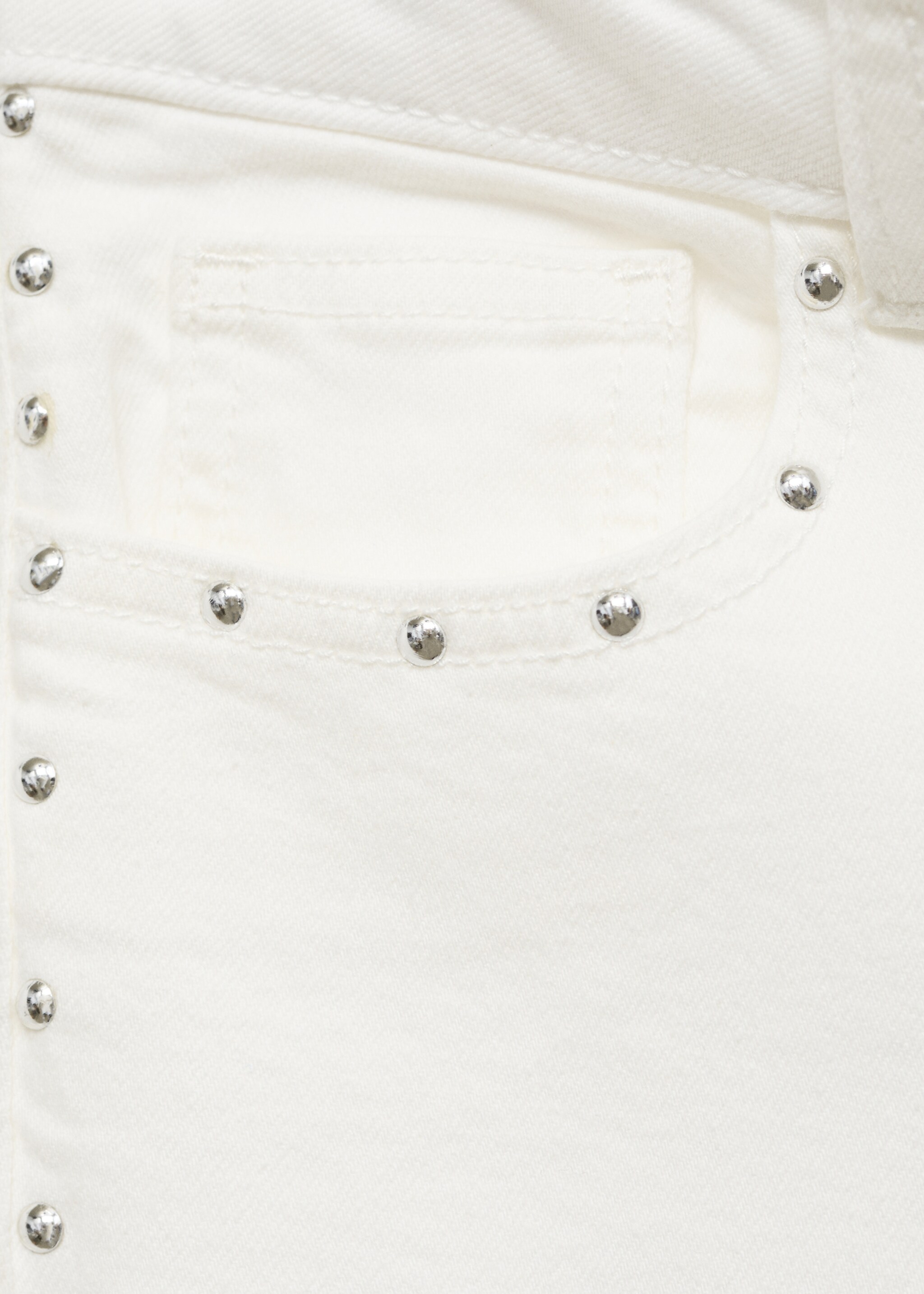 Low-waist studded jeans - Details of the article 0