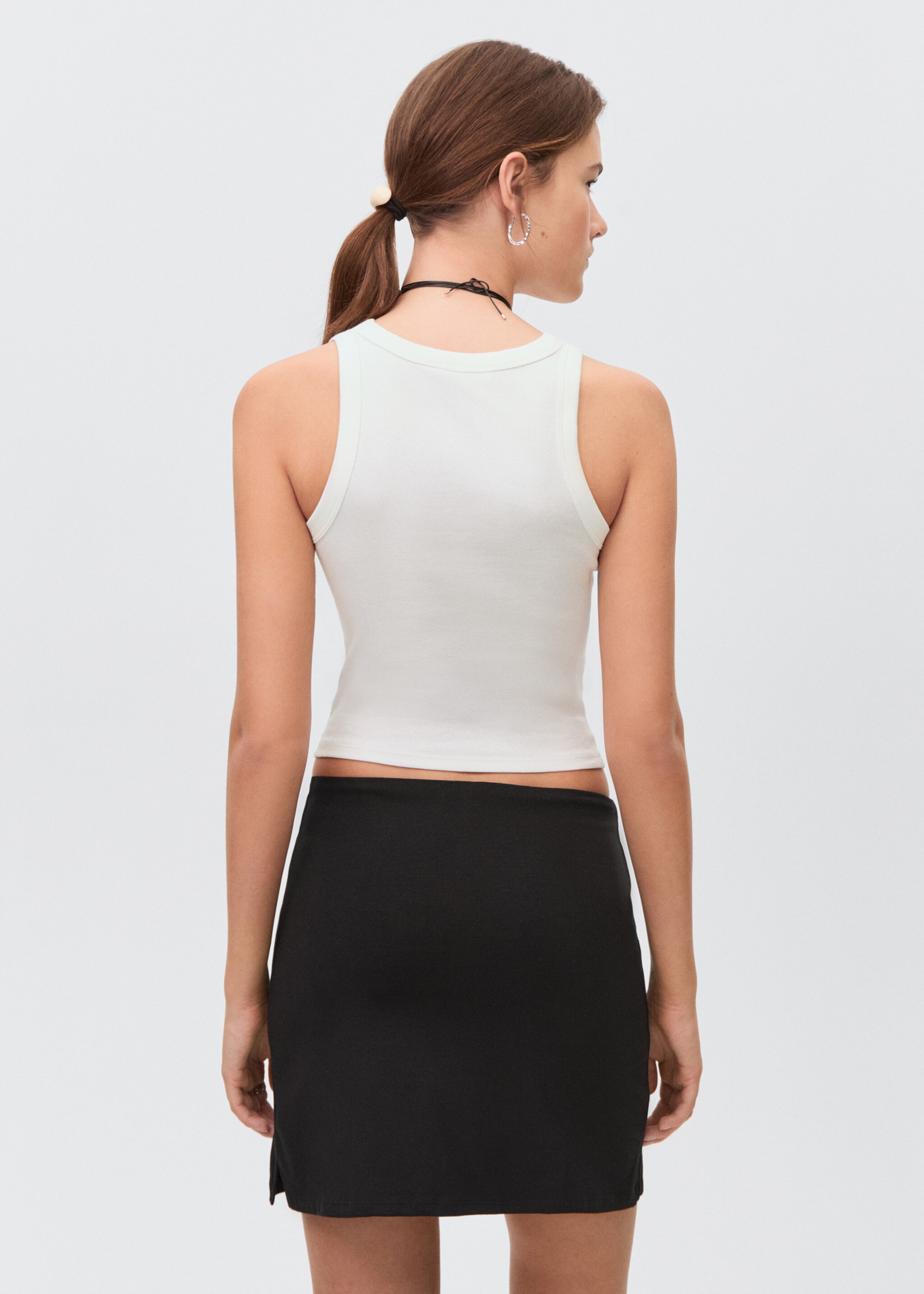 Knitted skirt and trousers - Reverse of the article