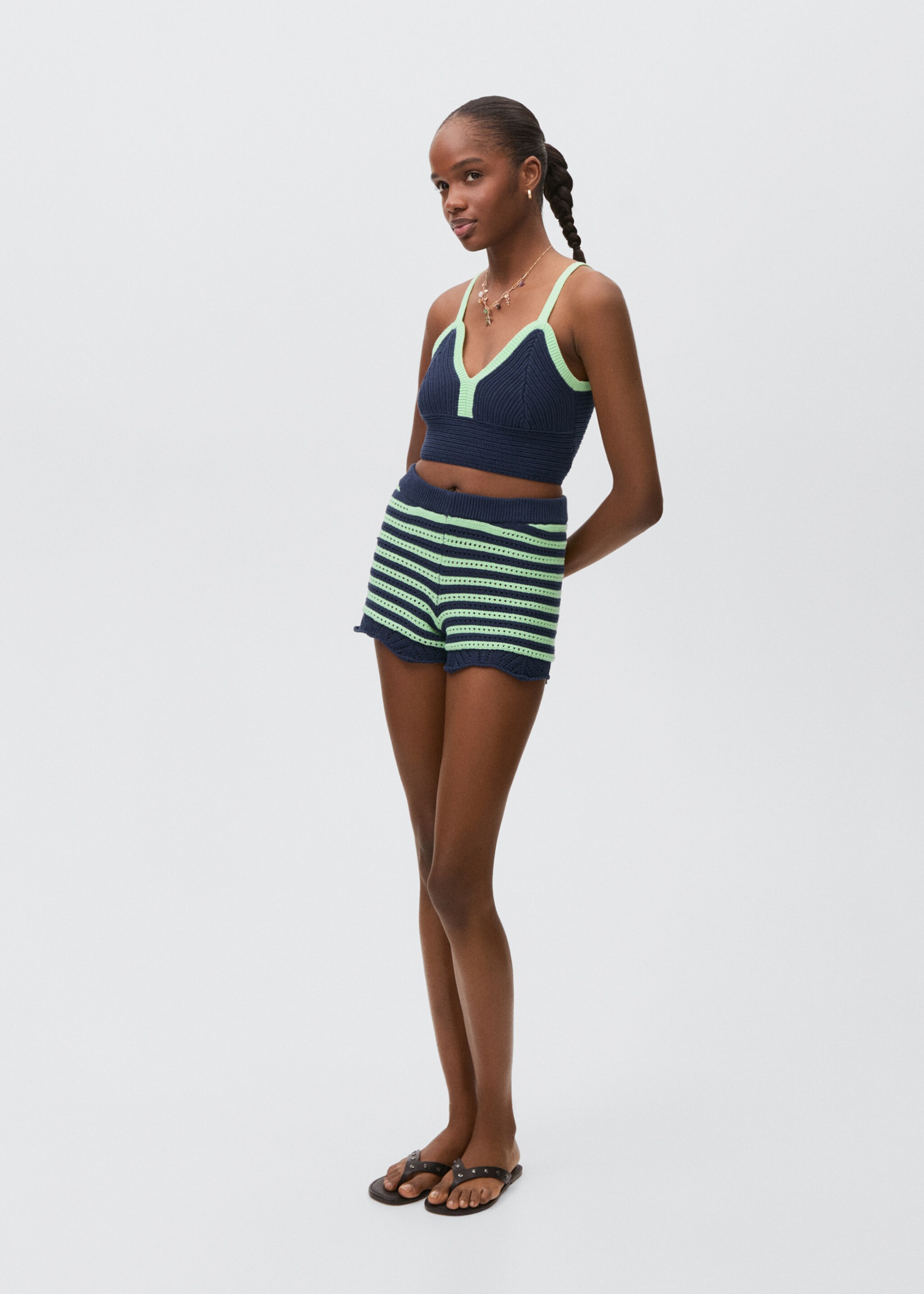 Short crochet contraste - Détail de l'article 2