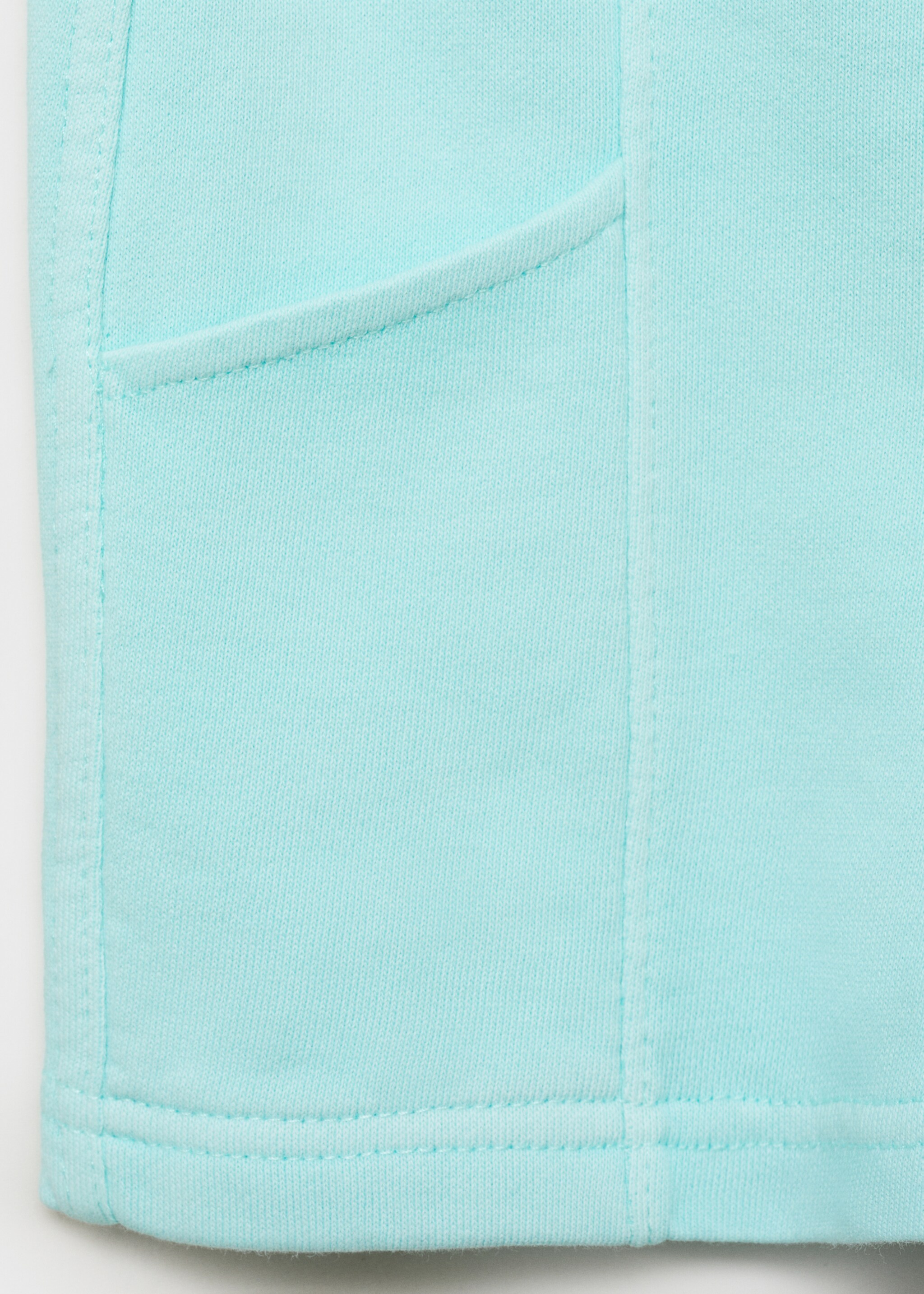 Cotton shorts with elastic waist - Details of the article 0