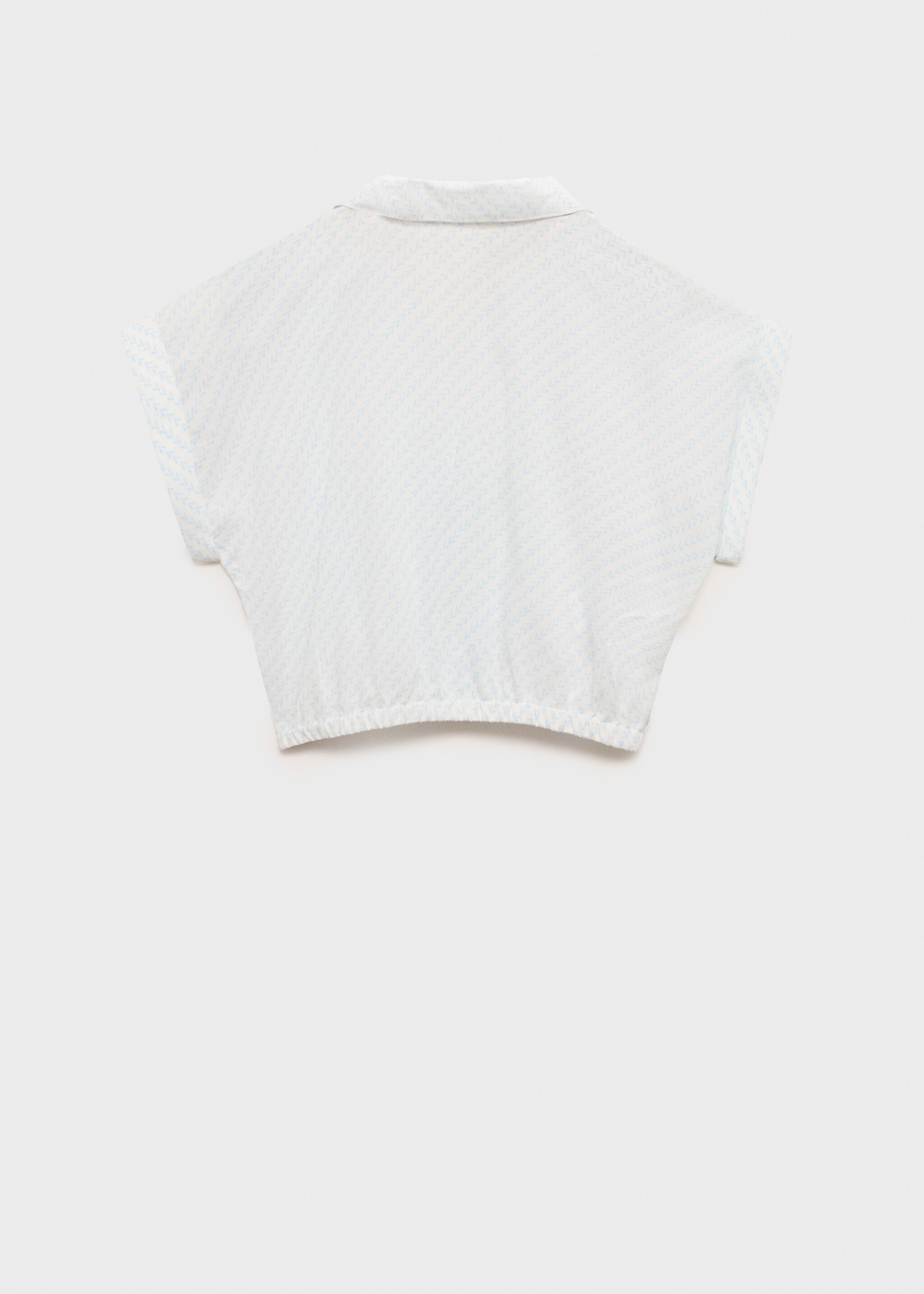 Blusa cropped com nó - Verso do artigo