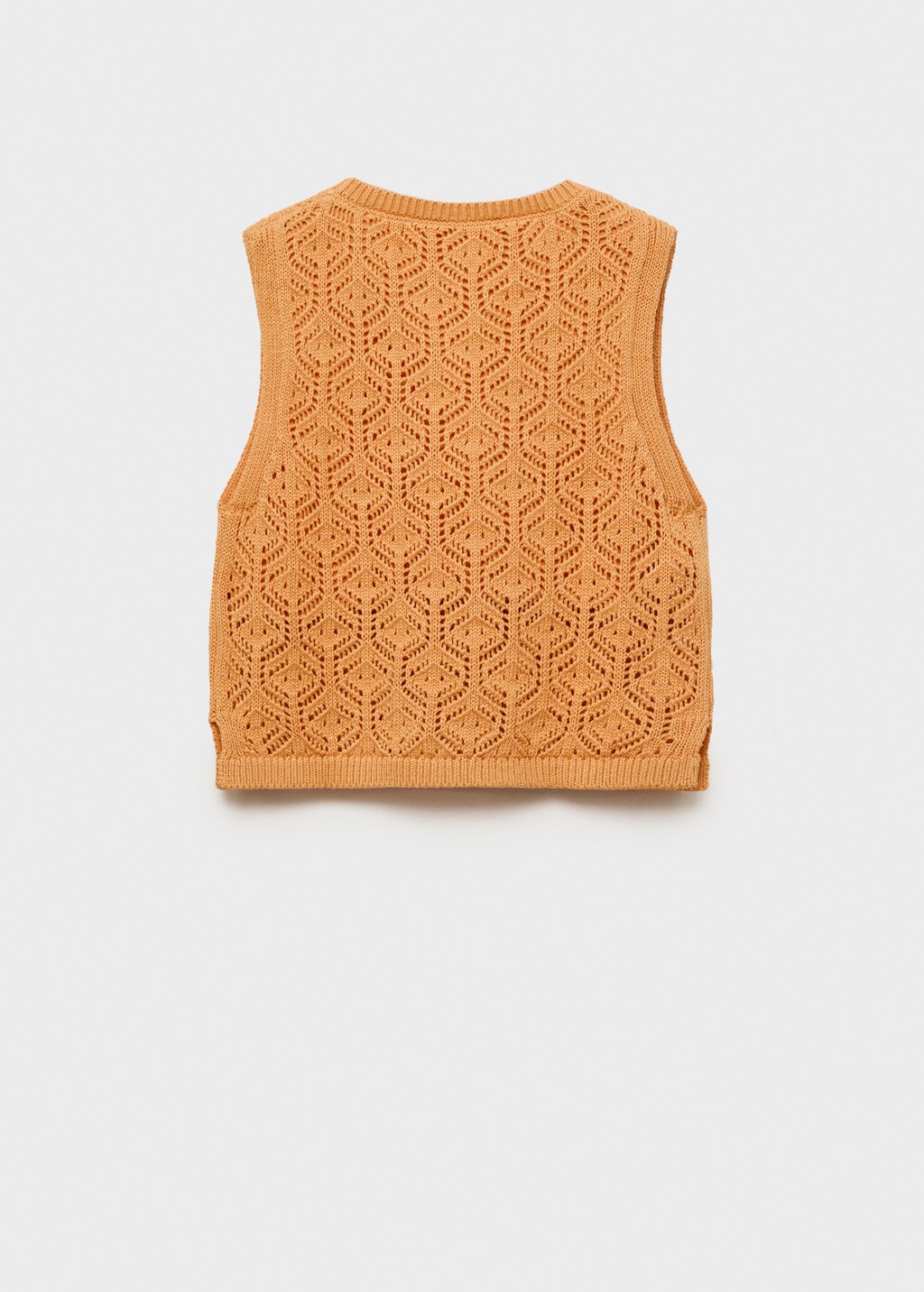Openwork details knit top - Kids | MANGO USA