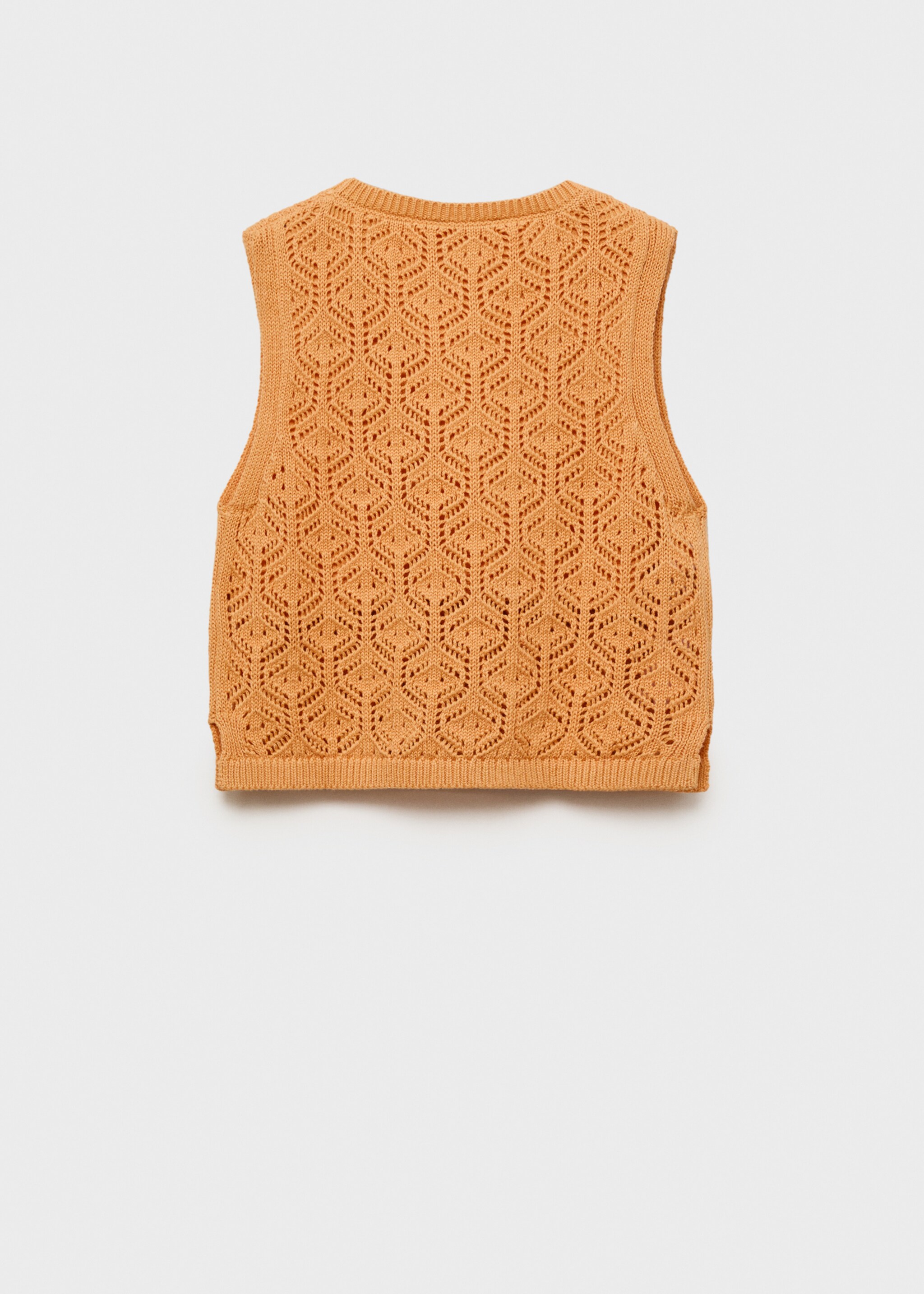 Openwork details knit top - Reverse of the article
