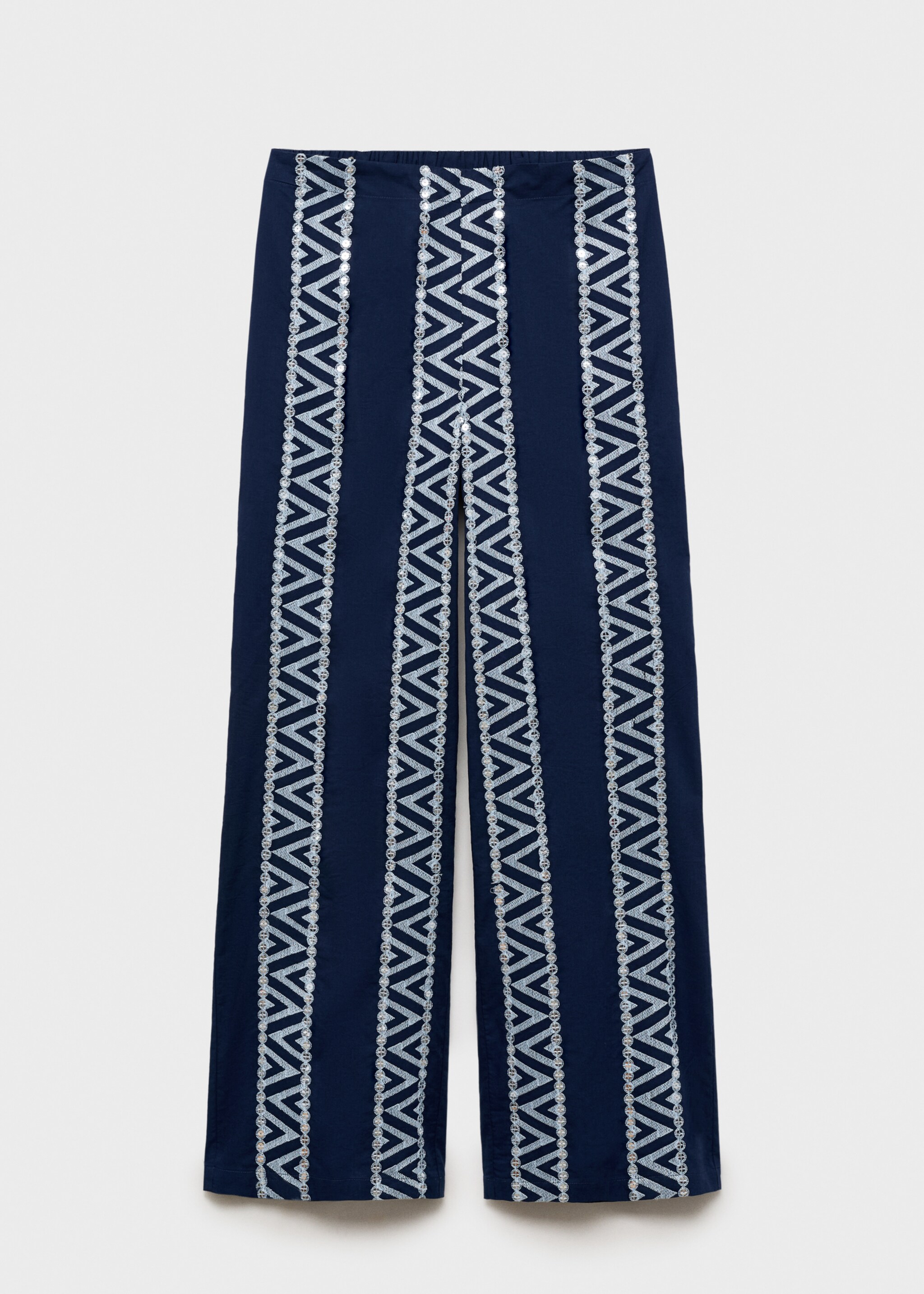 Pantalon droit brodé - Article sans modèle