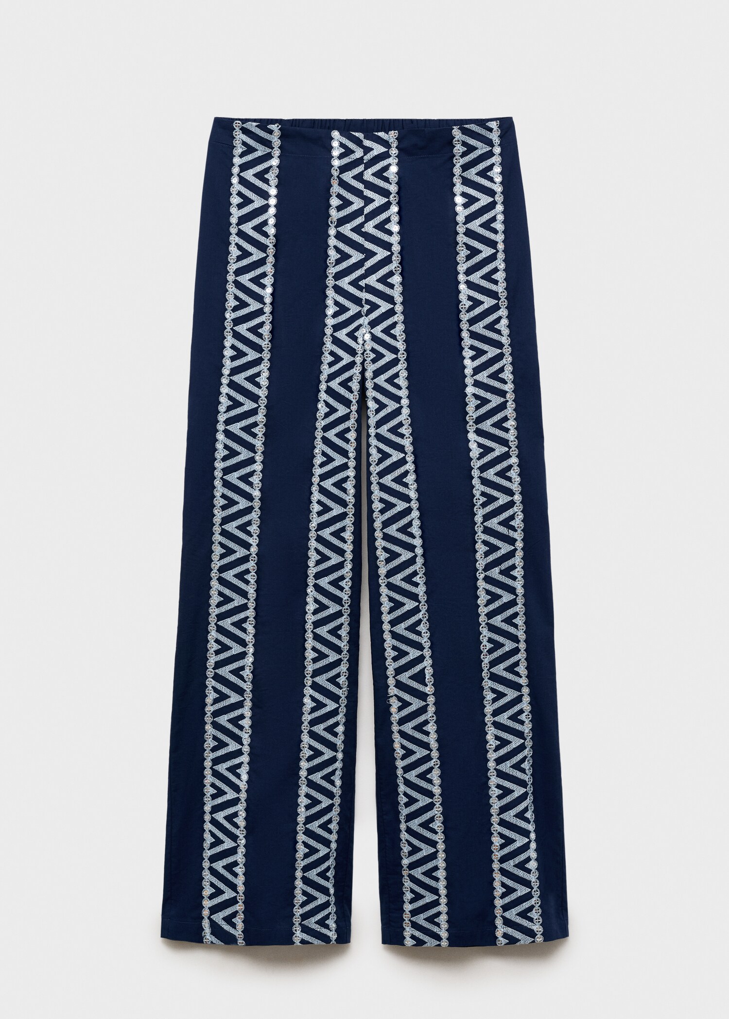 Pantalon droit brodé - Article sans modèle
