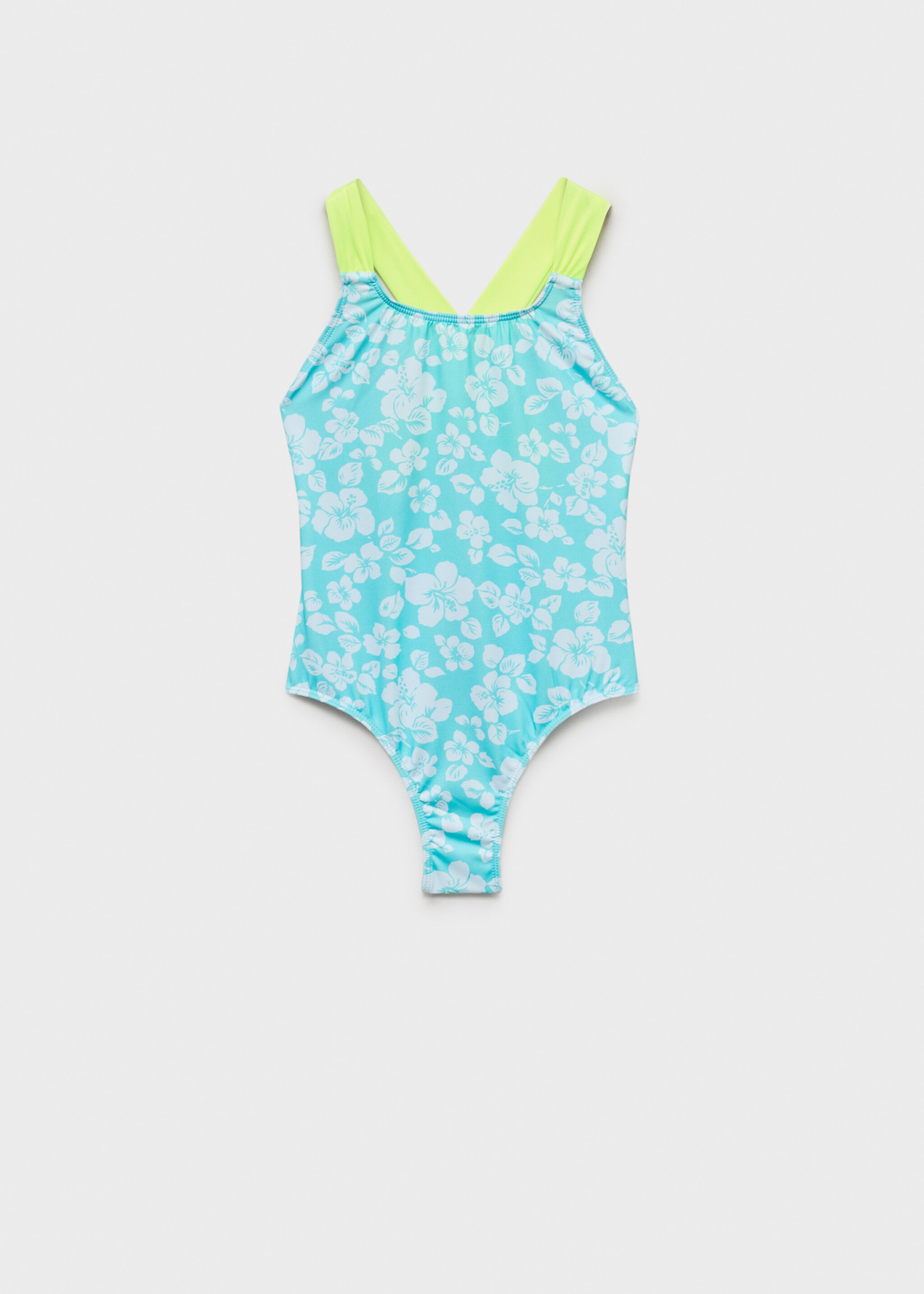 Cross-back printed swimsuit - Article without model