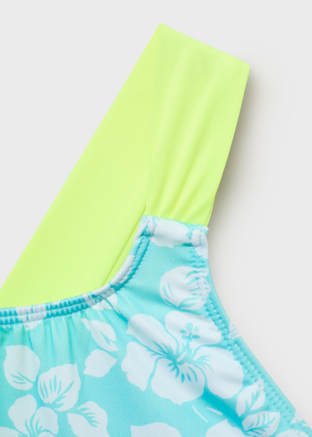 Cross-back printed swimsuit