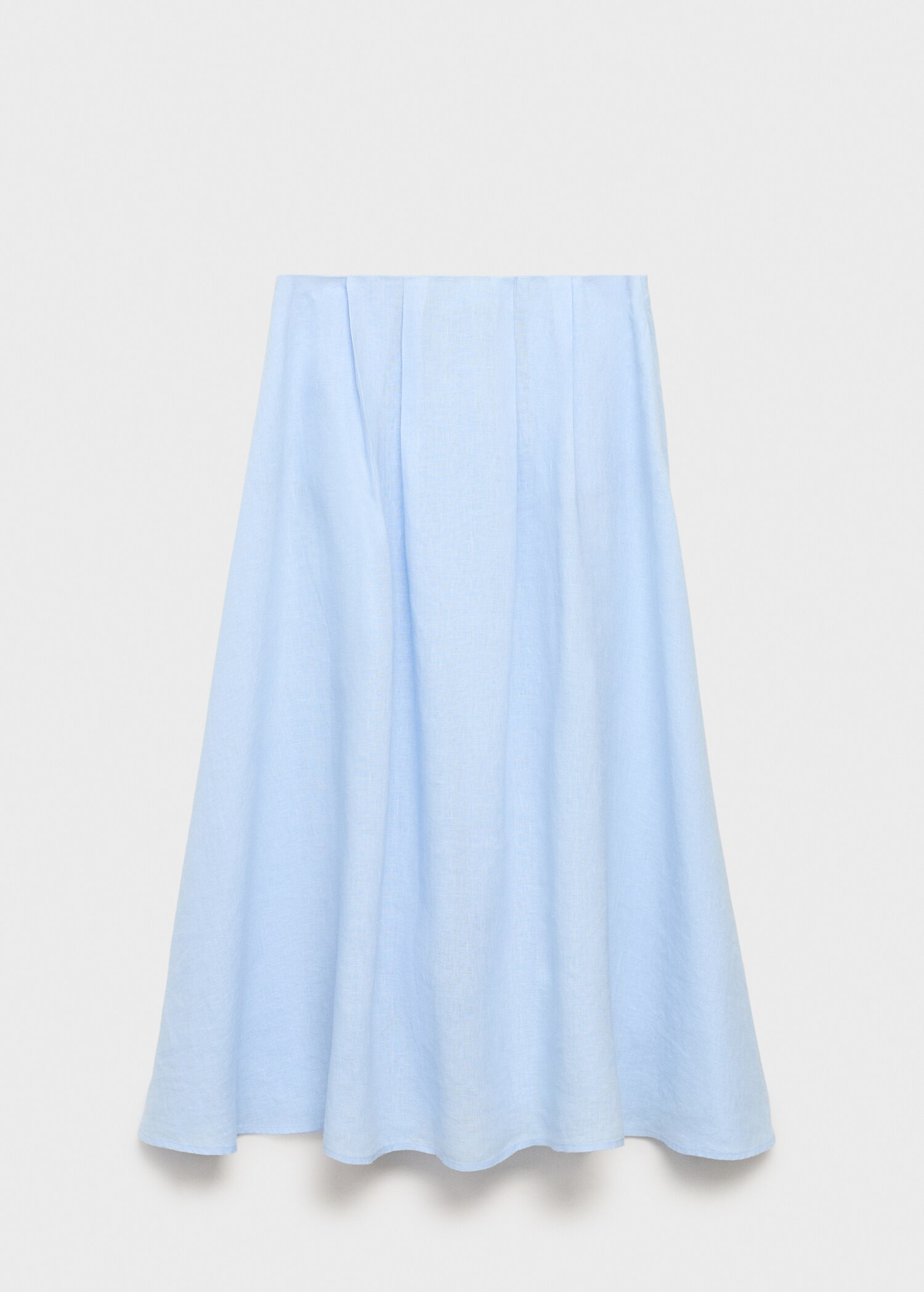Linen skirt with pleat detail - Article without model