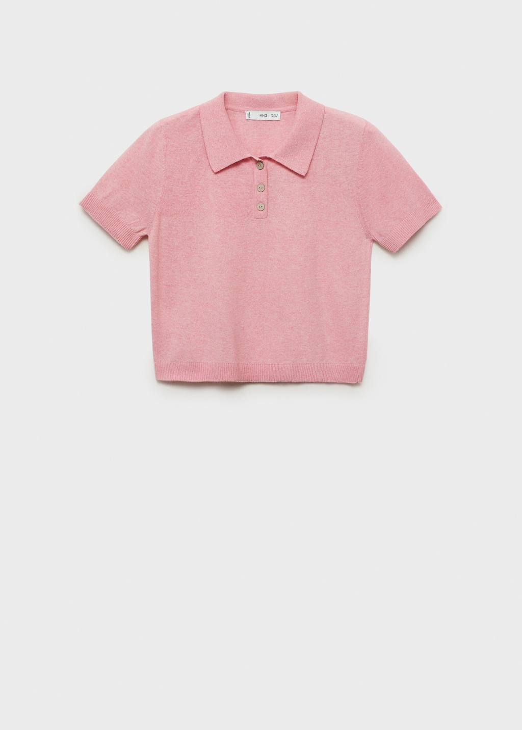 トップス muguet uv cut polo knit PINK BEIGE Gondola Knit Striped Polo - Pink – Eight-X