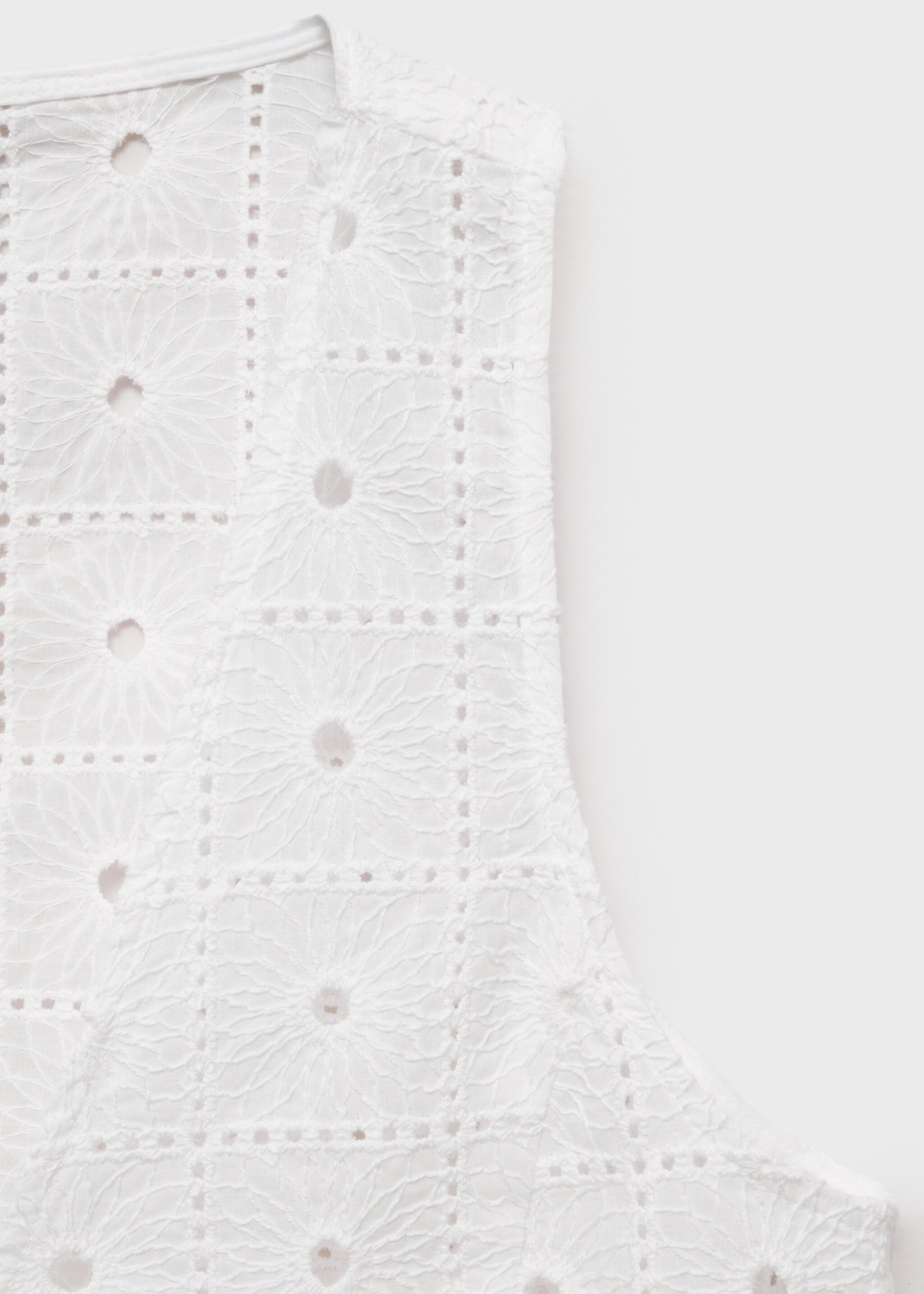 Gilet coton broderie nœuds - Détail de l'article 0