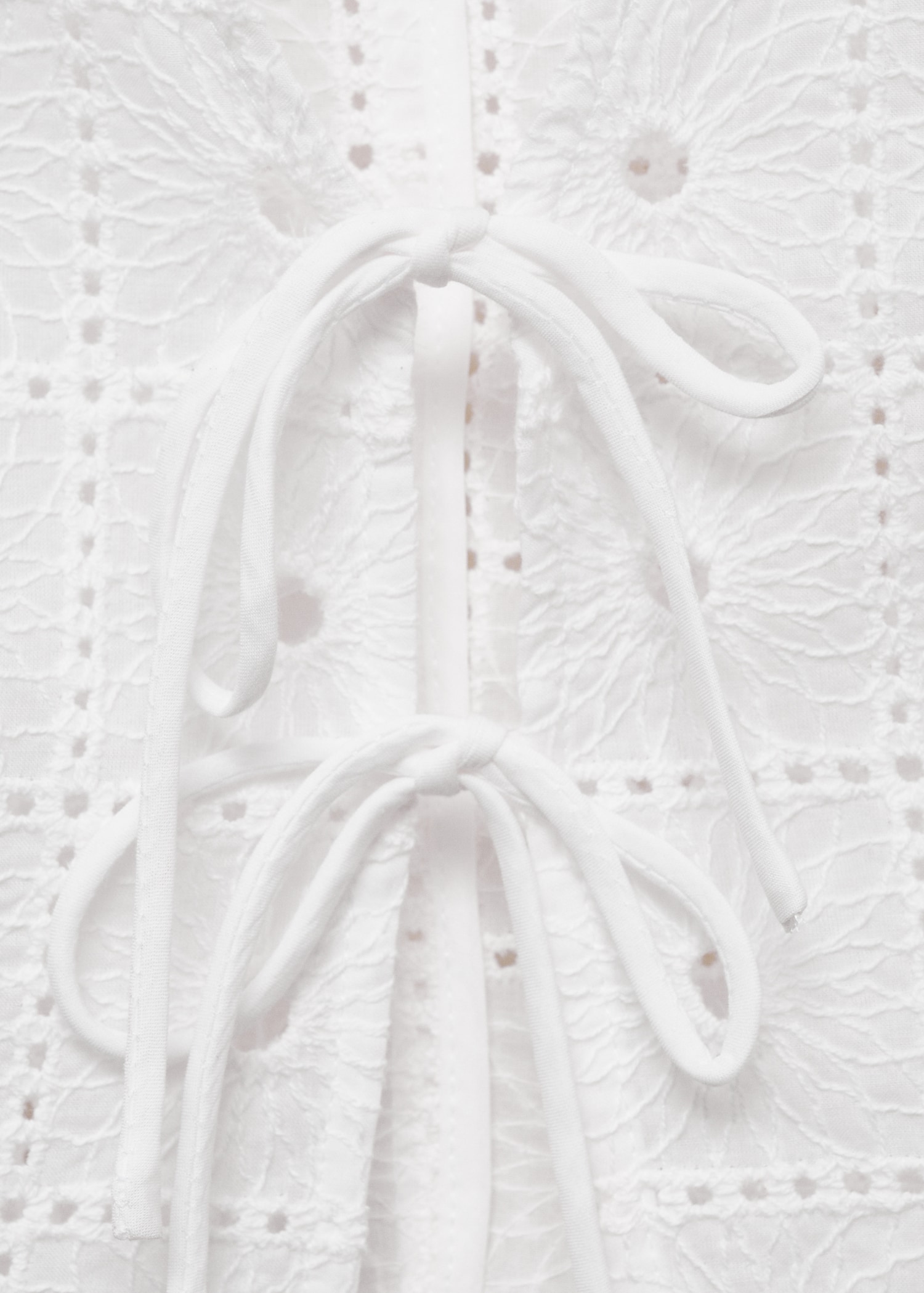 Gilet coton broderie nœuds - Détail de l'article 8