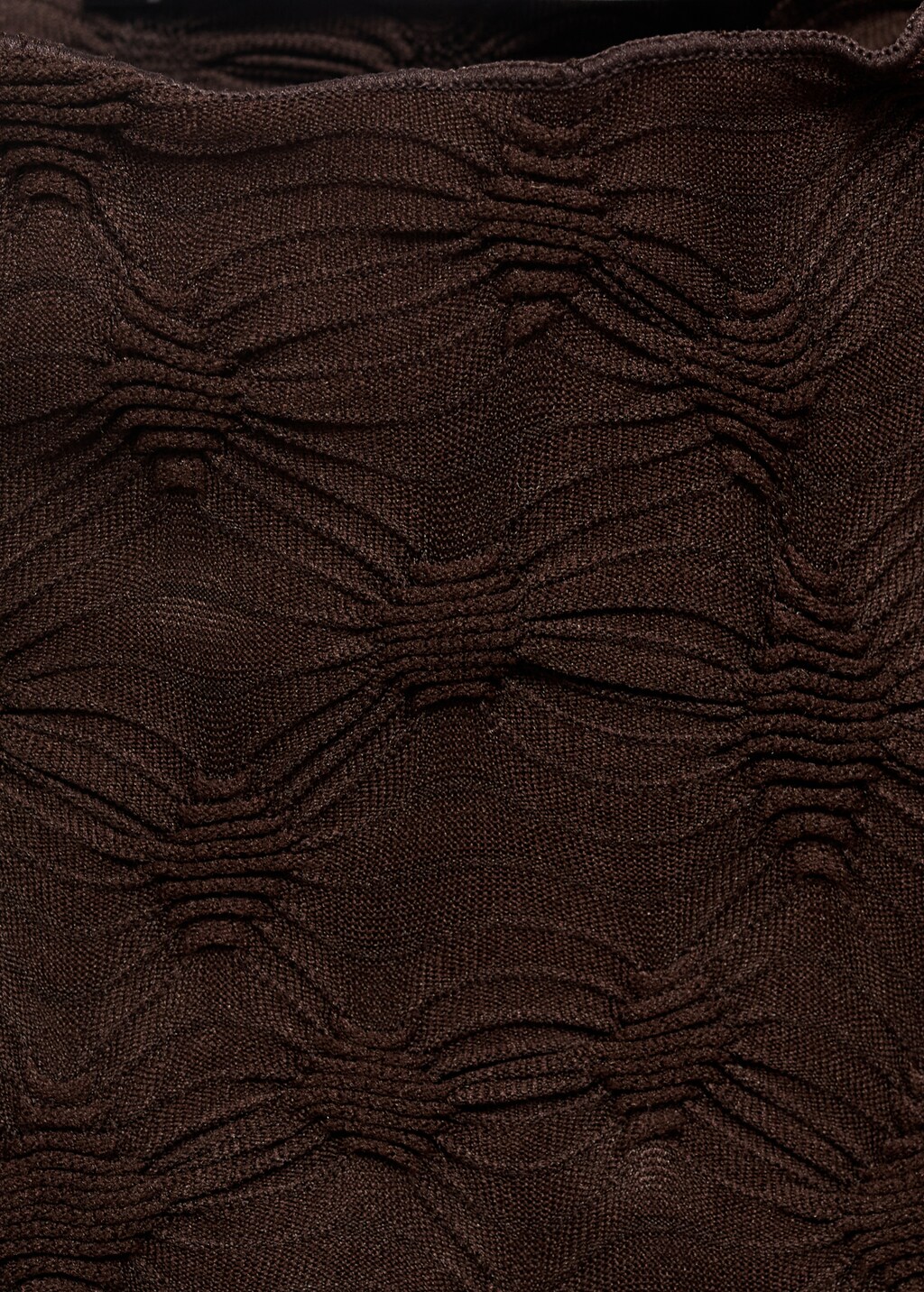 Fitted top with gathered shoulder