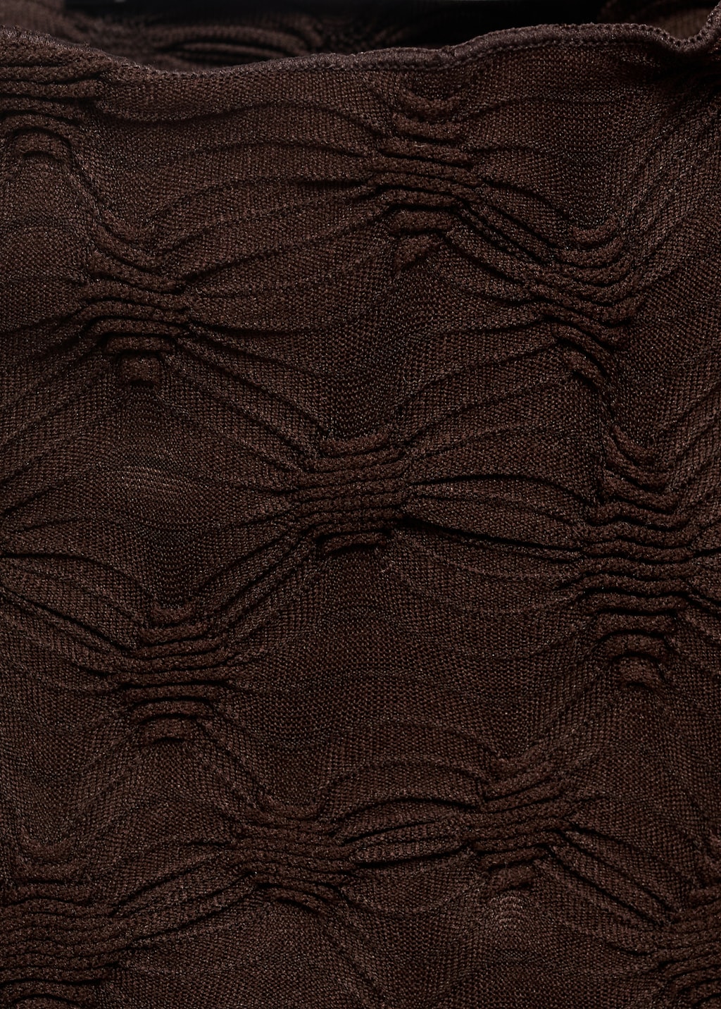 Fitted top with gathered shoulder