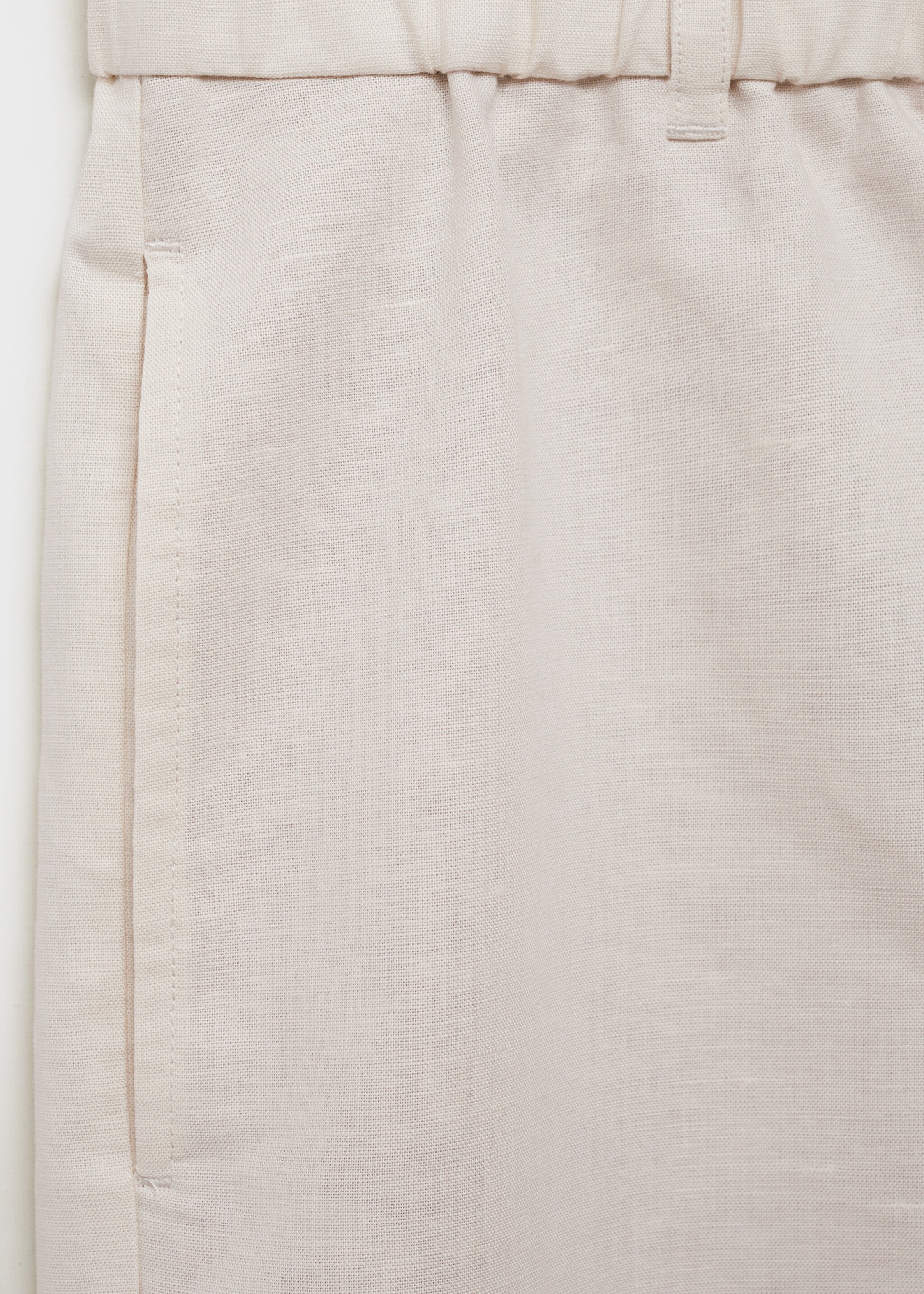 Cotton-linen blend bermuda shorts - Details of the article 0