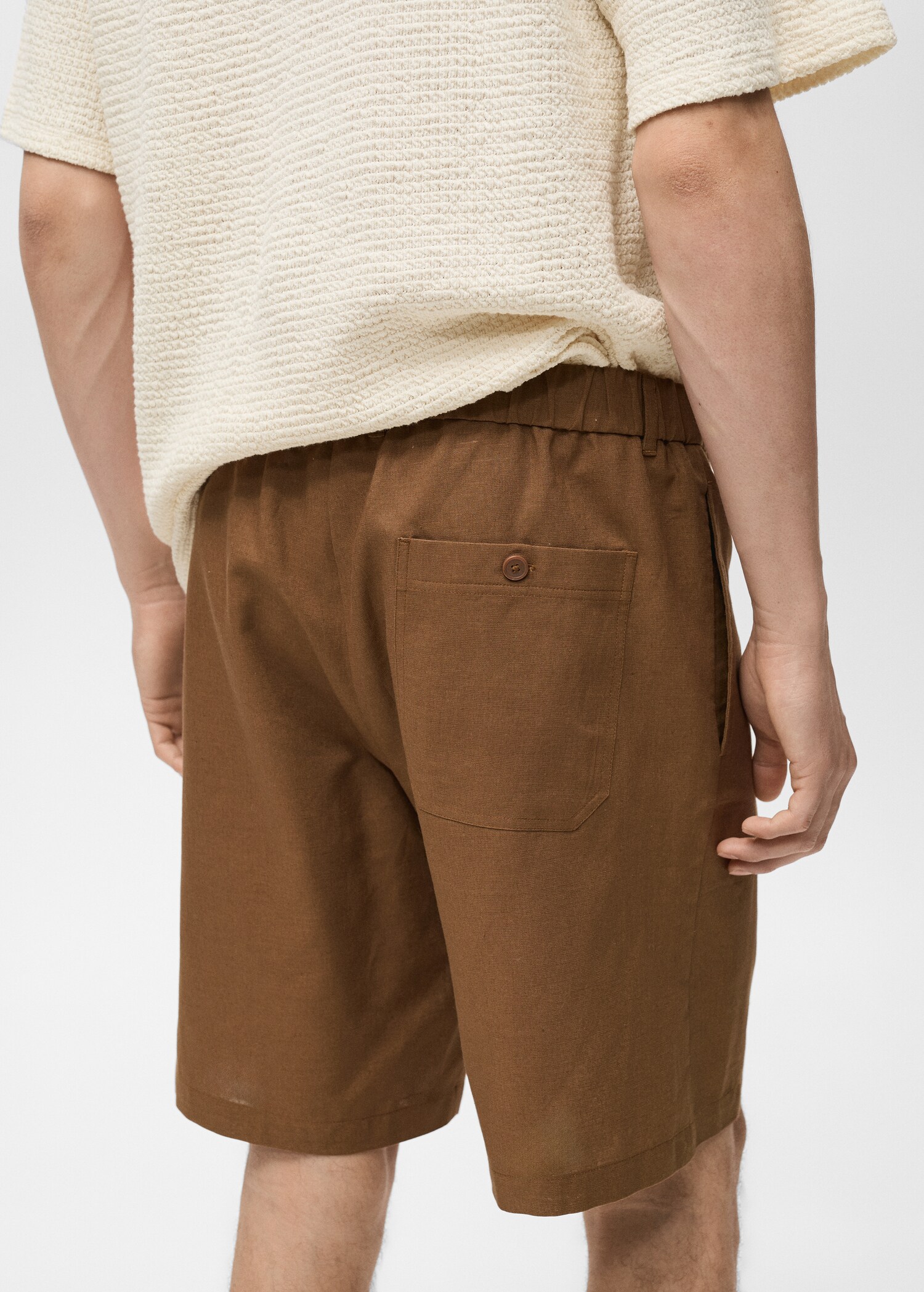 Bermudas en mélange coton lin - Détail de l'article 6