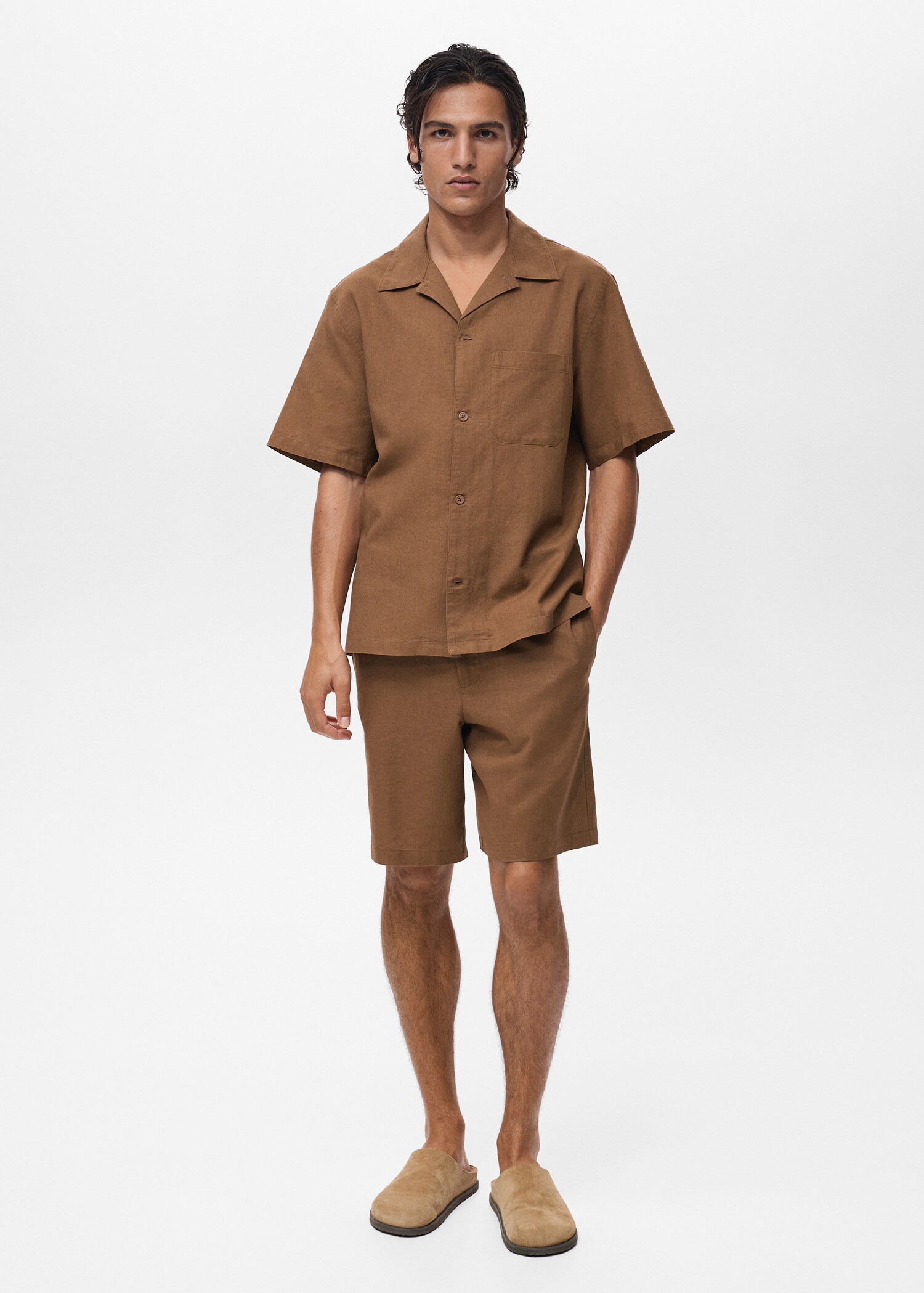 Bermudas en mélange coton lin - Détail de l'article 9
