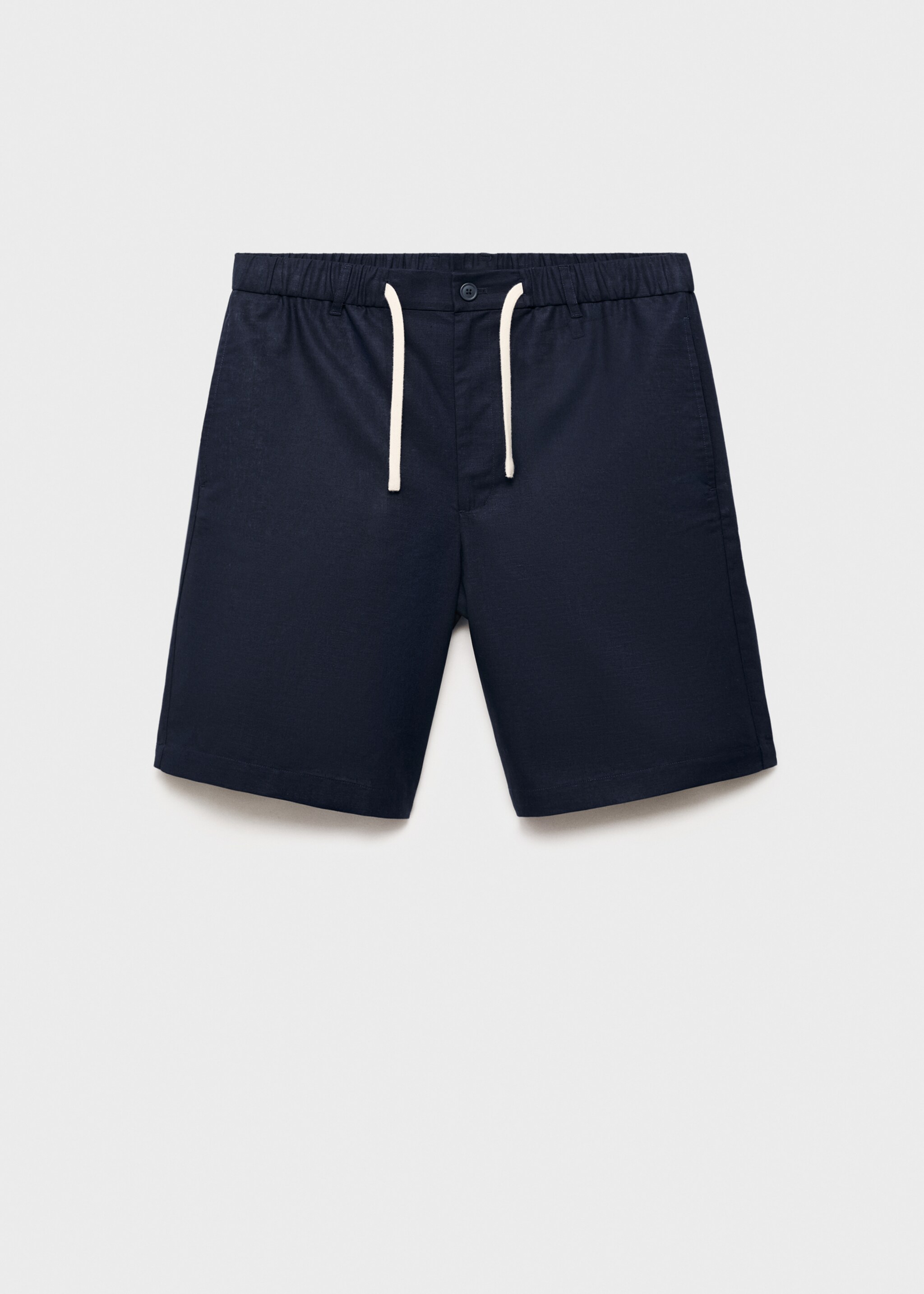 Cotton-linen blend bermuda shorts - Article without model
