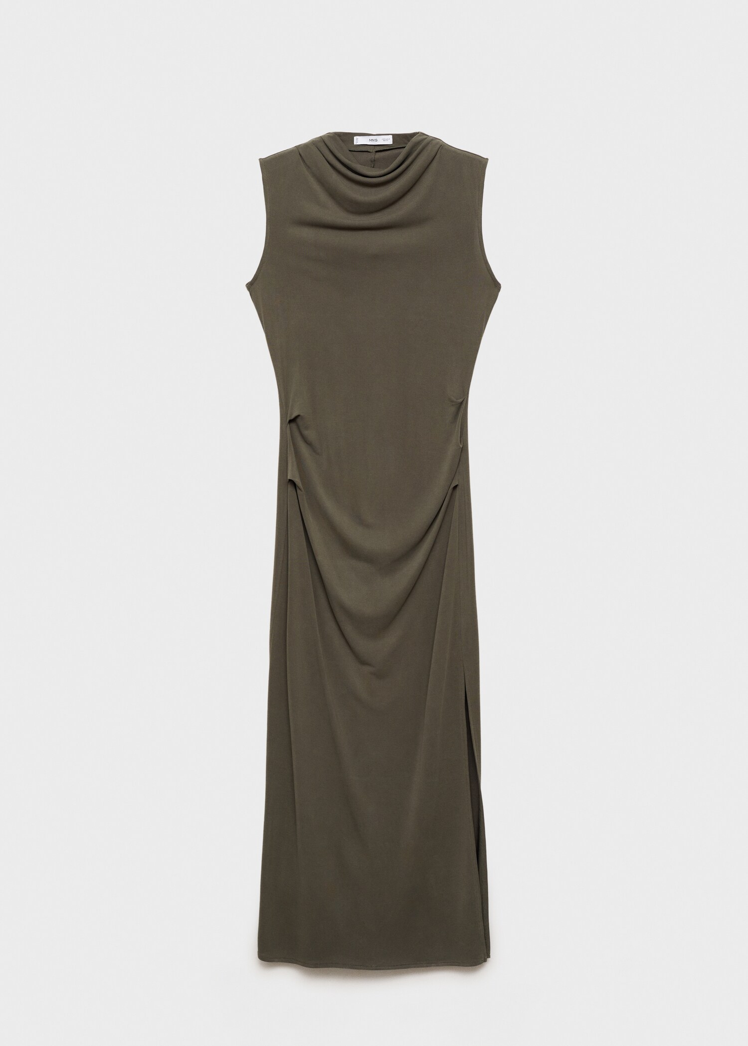 Draped neck modal dress - Article without model