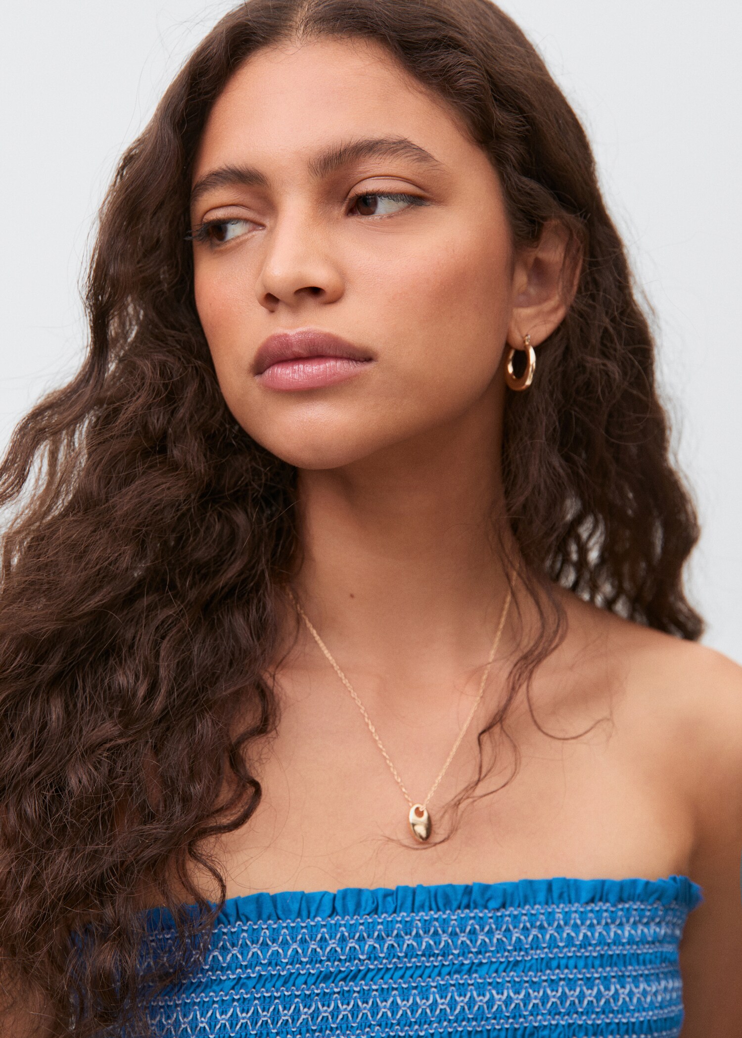 Embroidered flounce dress - Details of the article 1
