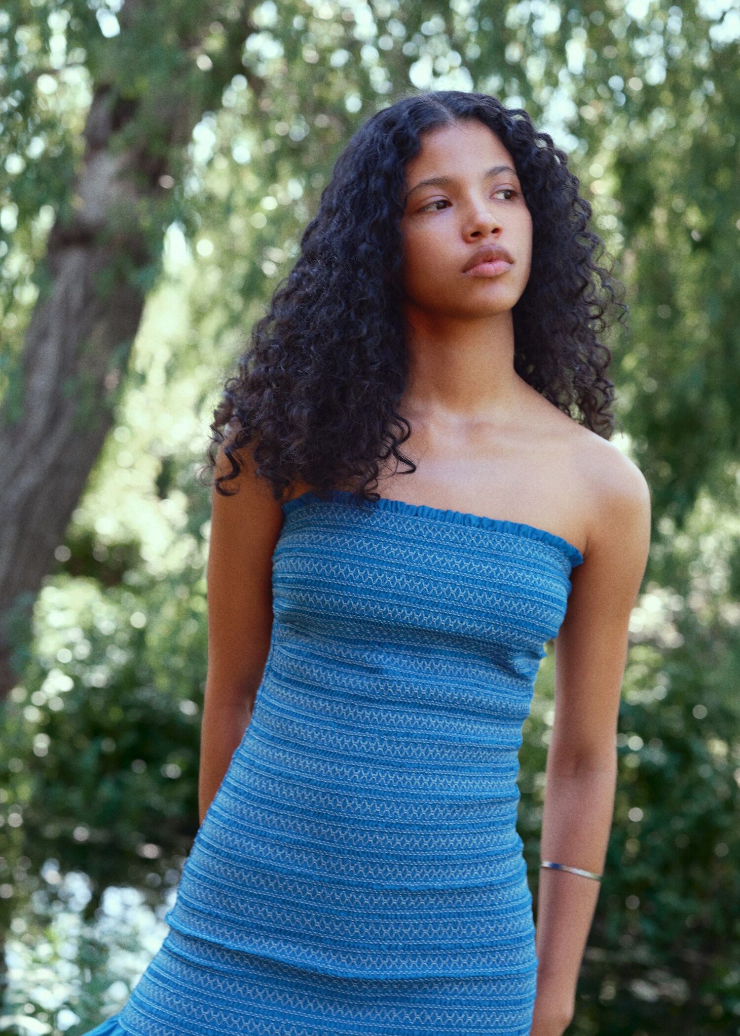Embroidered flounce dress - Details of the article 5