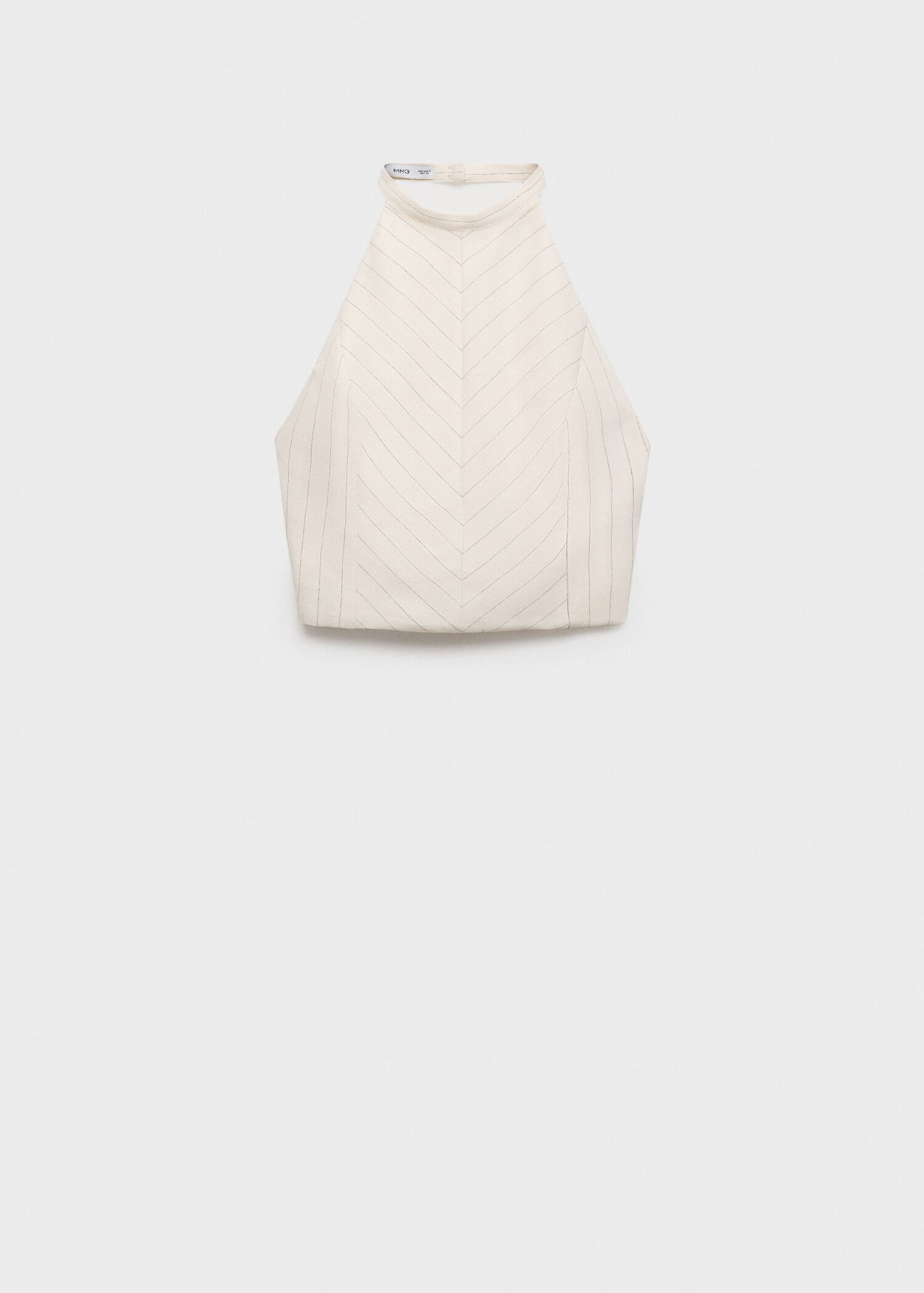 Top halter rayas mezcla lino - Artículo sin modelo