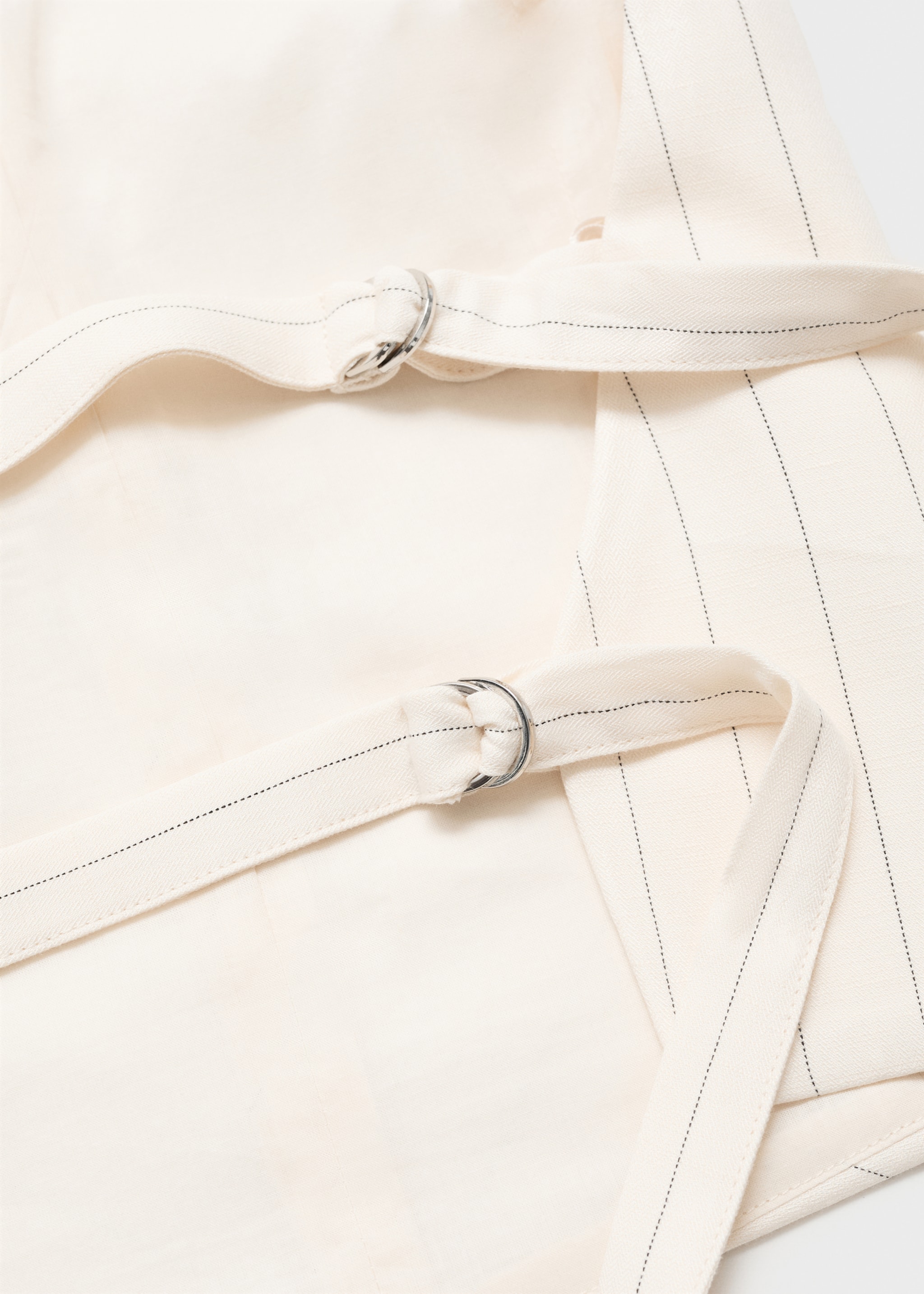 Top halter rayas mezcla lino - Detalle del artículo 8
