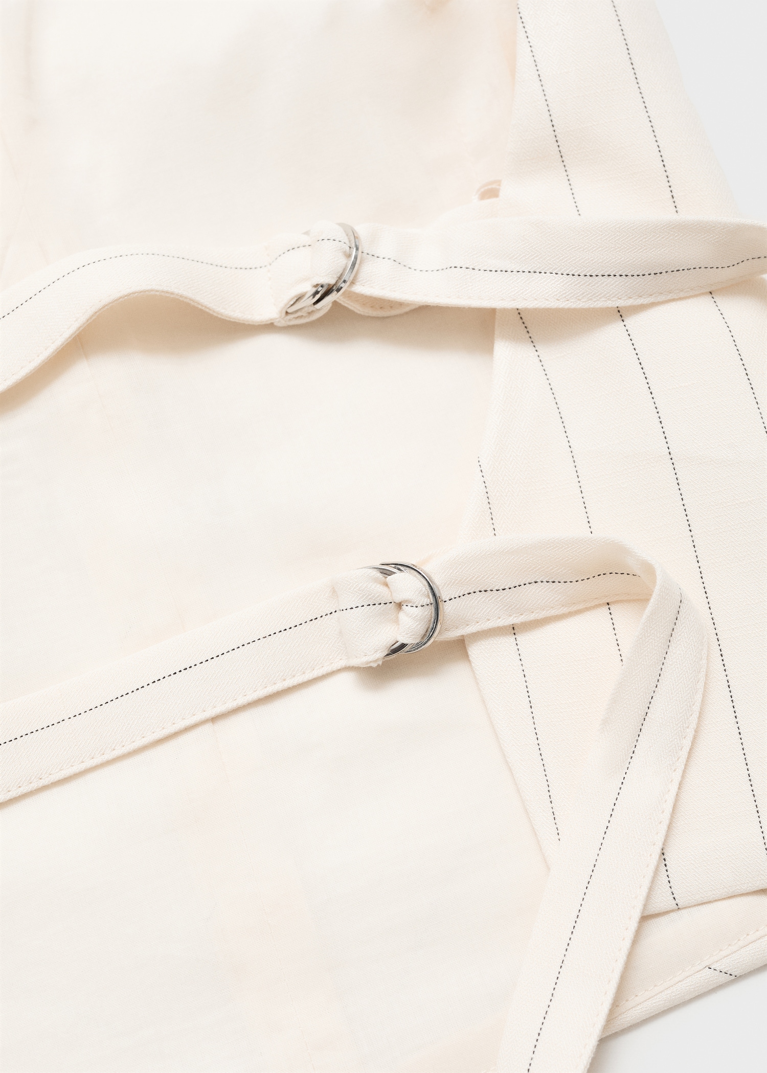 Top halter rayas mezcla lino - Detalle del artículo 8