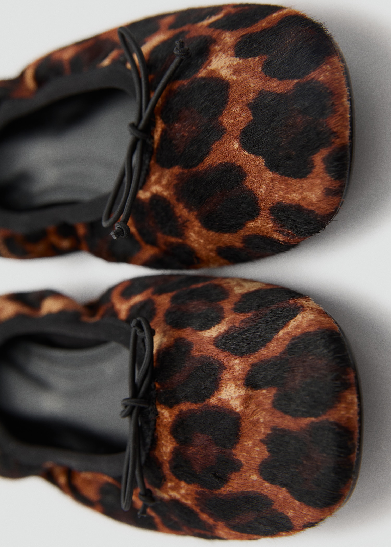 Leather leopard ballerina - Details of the article 2