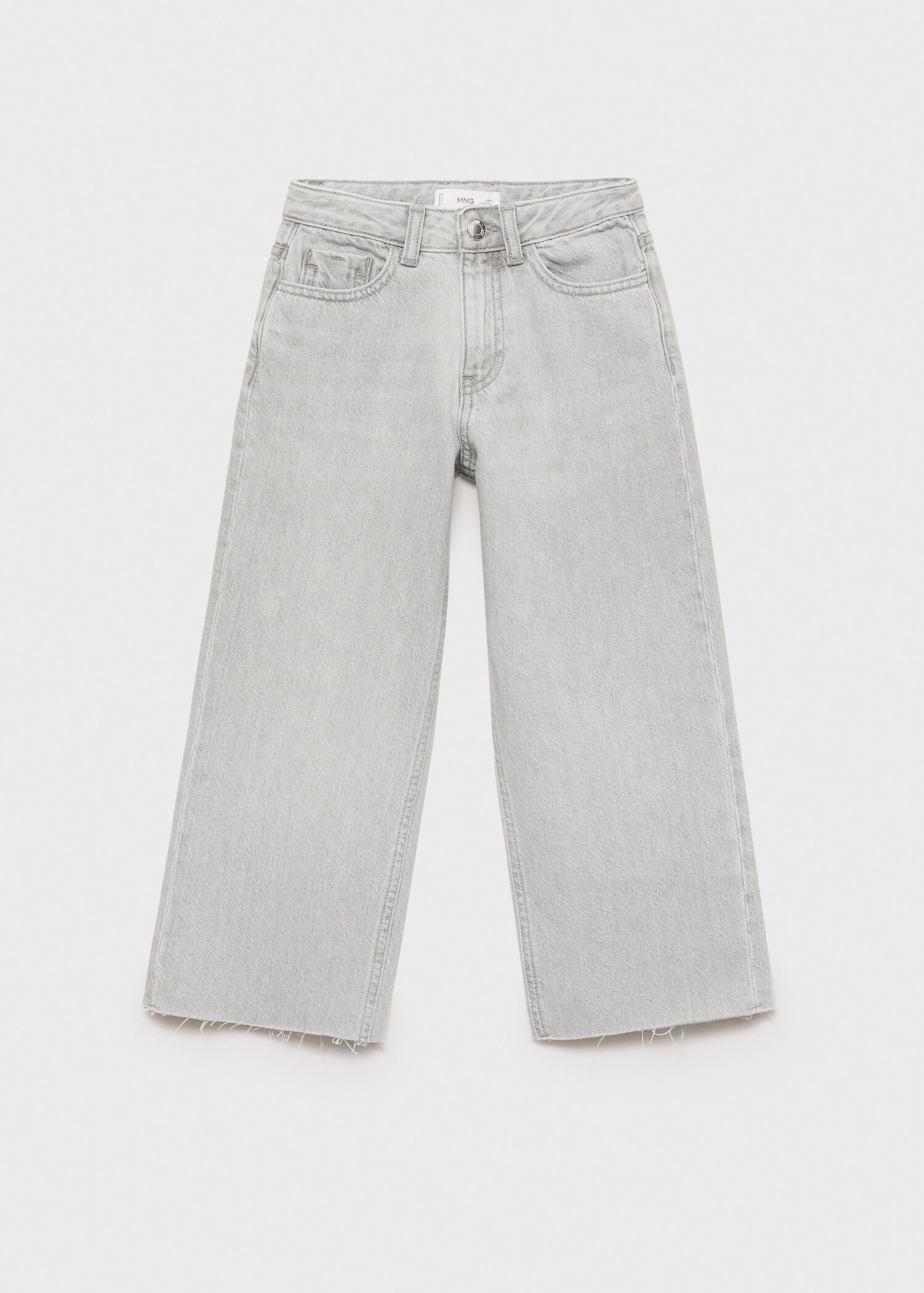 Frayed hem culotte jeans - Article without model