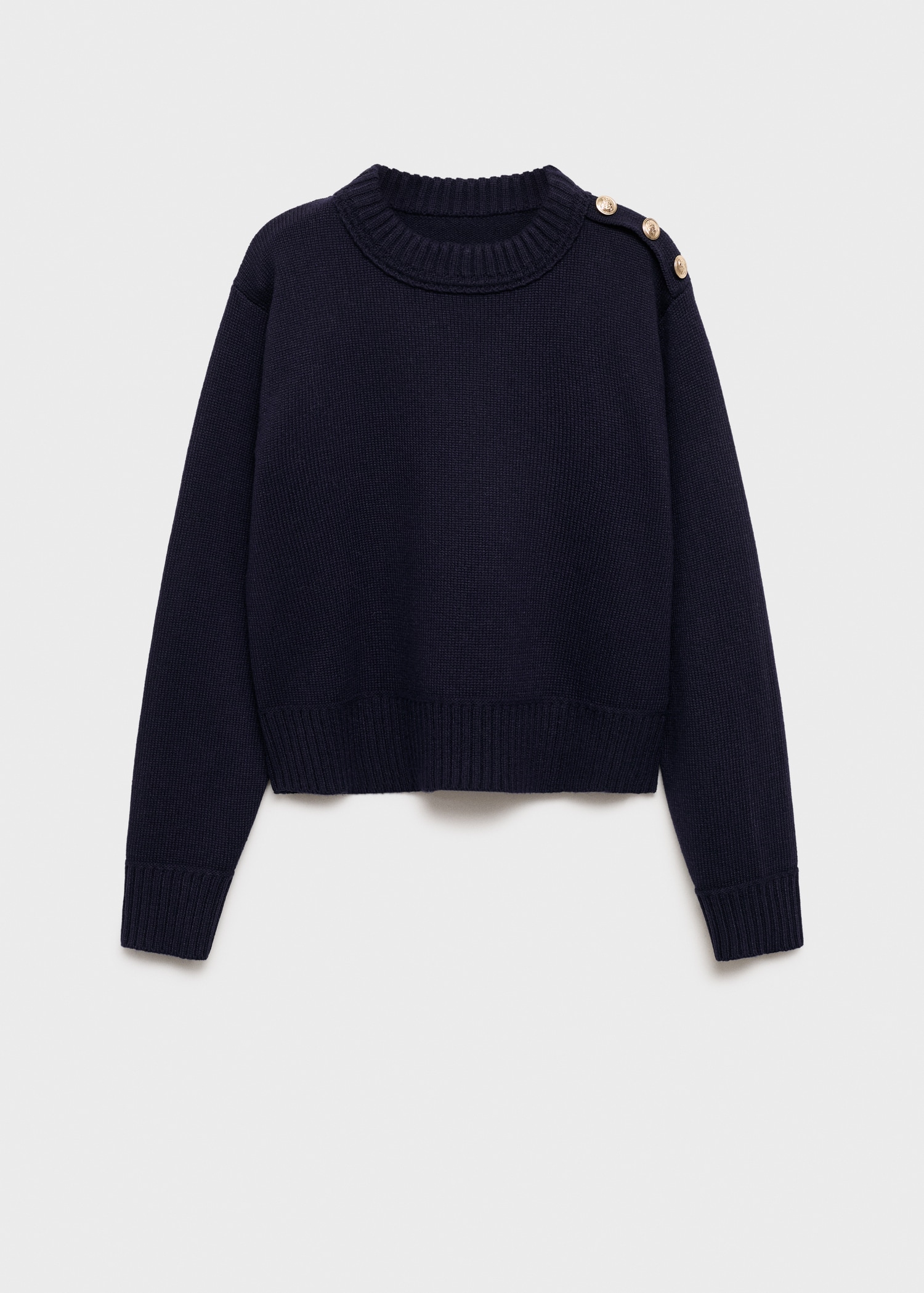 Jersey punto botones joya Mujer MANGO Andorra - Main Image